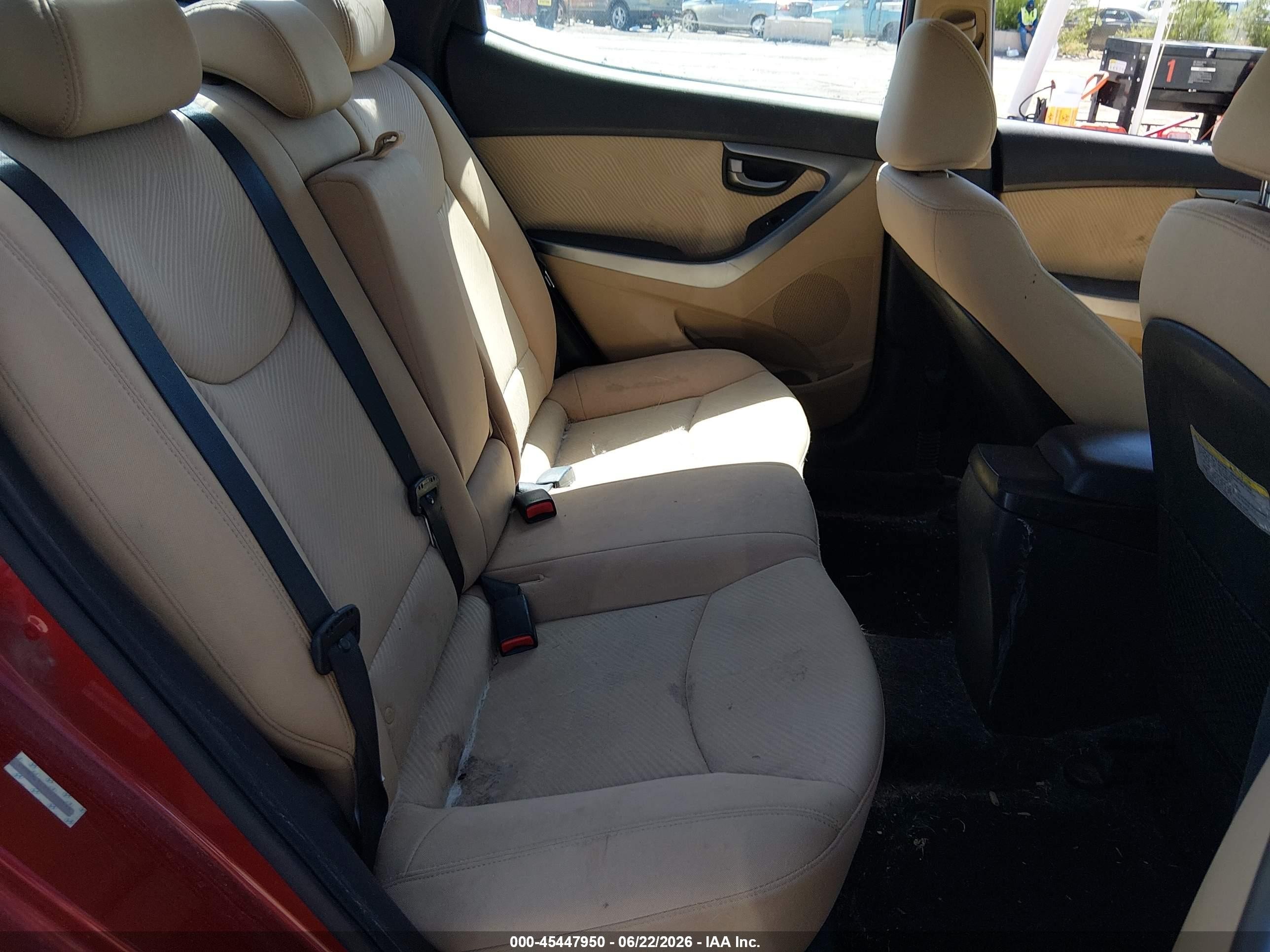 2013 Hyundai Elantra Gls Red vin: KMHDH4AE8DU750588