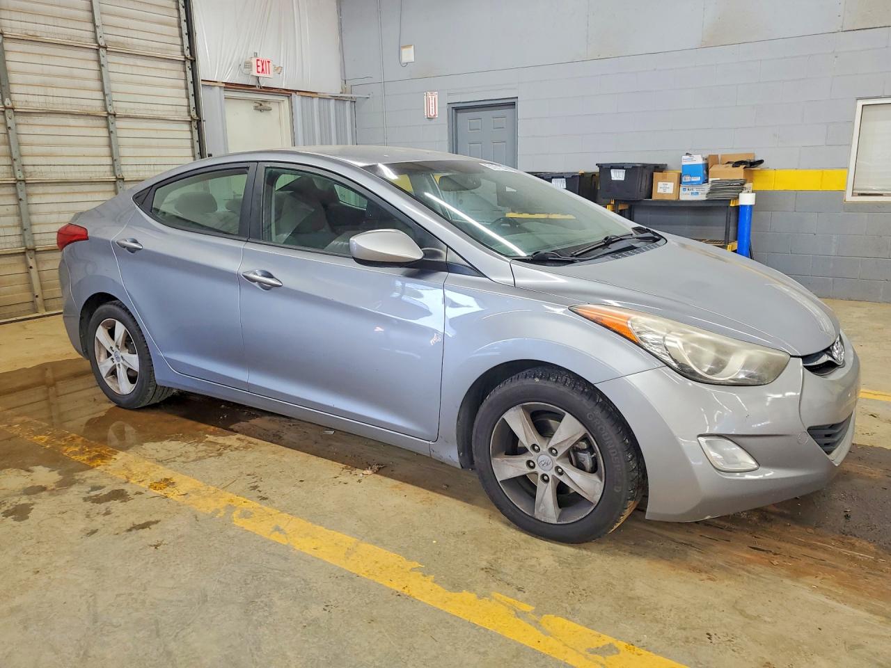 2013 Hyundai Elantra Gls Gray vin: KMHDH4AE8DU750686