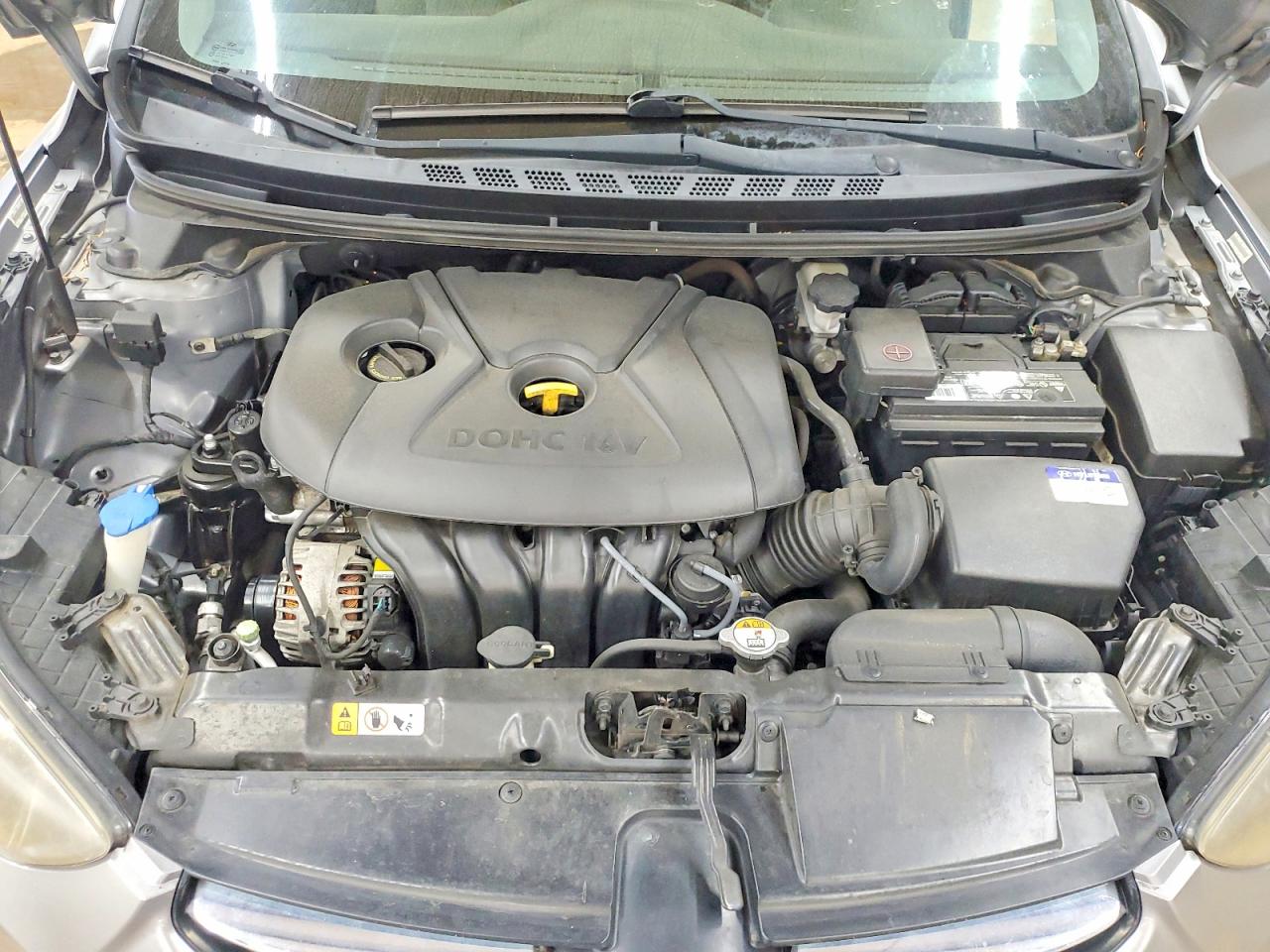 2013 Hyundai Elantra Gls Gray vin: KMHDH4AE8DU750686