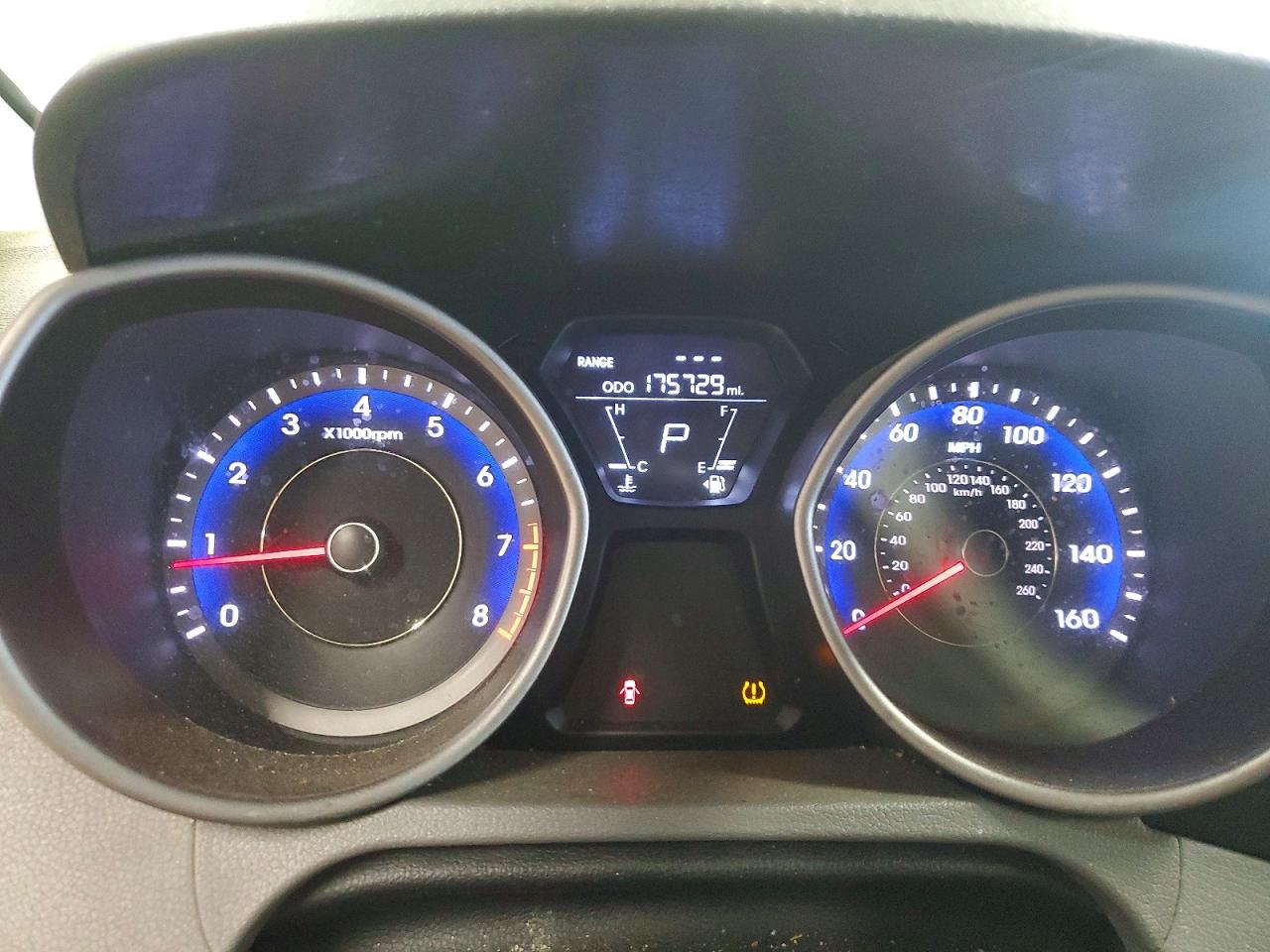 2013 Hyundai Elantra Gls Gray vin: KMHDH4AE8DU750686