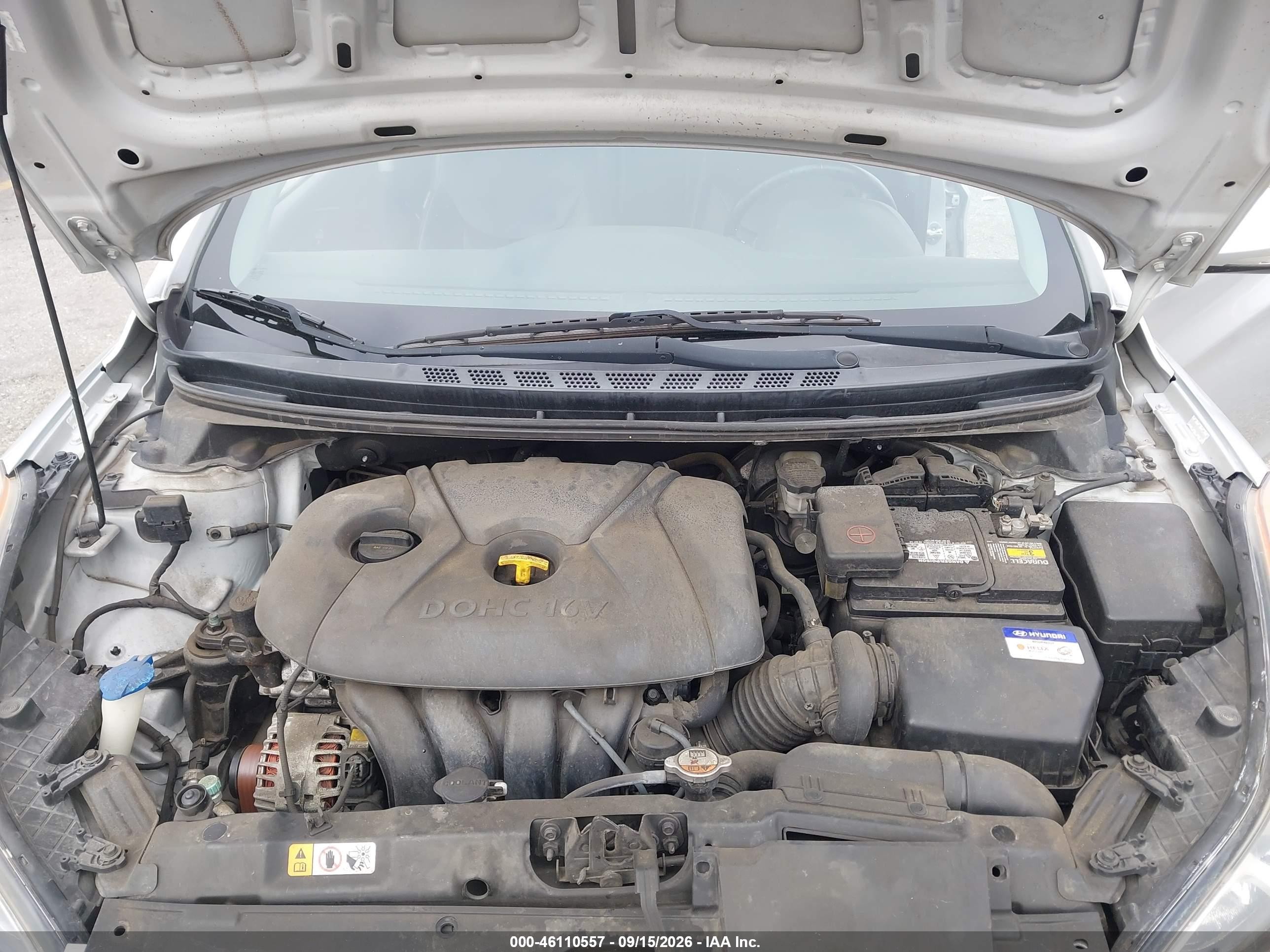 2013 Hyundai Elantra Limited Серебряный vin: KMHDH4AE8DU763731