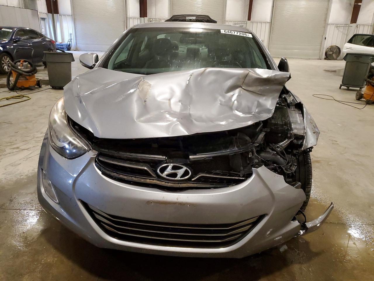 2013 Hyundai Elantra Limited Gray vin: KMHDH4AE8DU776771