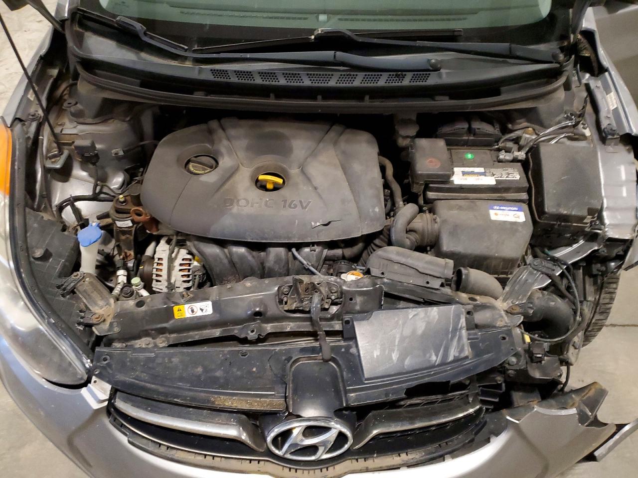 2013 Hyundai Elantra Limited Gray vin: KMHDH4AE8DU776771