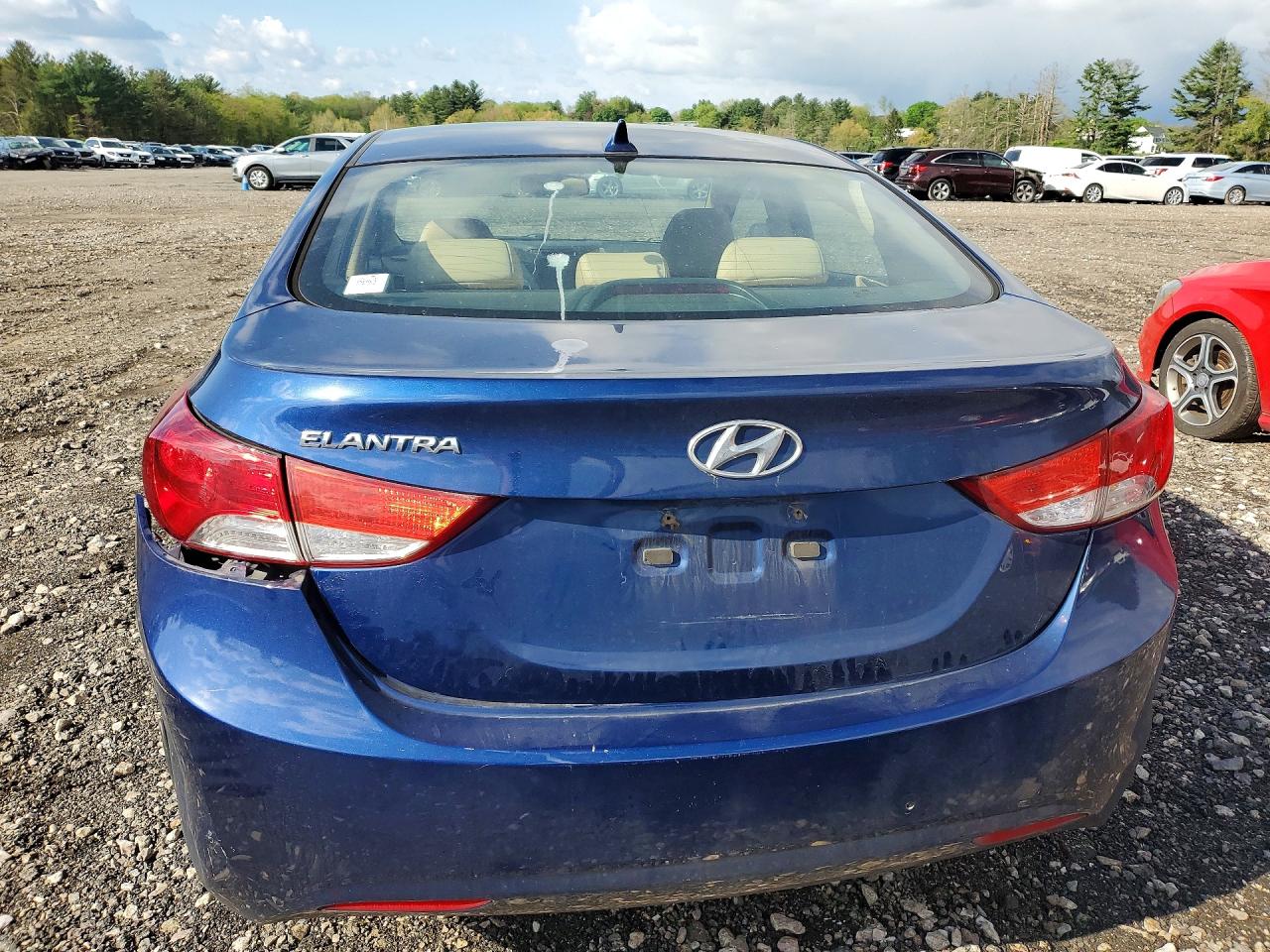 2013 Hyundai Elantra Gls Синий vin: KMHDH4AE8DU821210