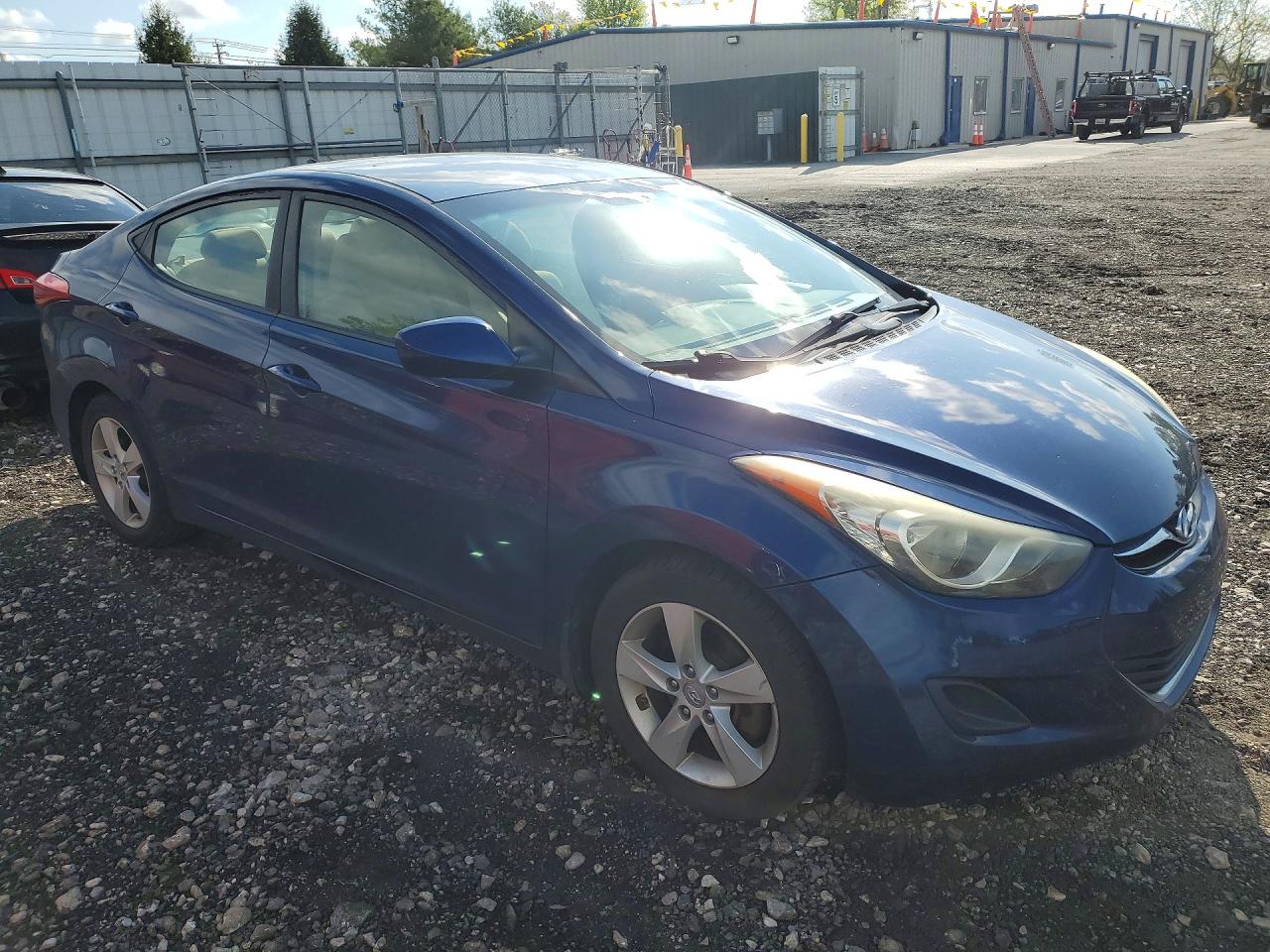 2013 Hyundai Elantra Gls Синий vin: KMHDH4AE8DU821210