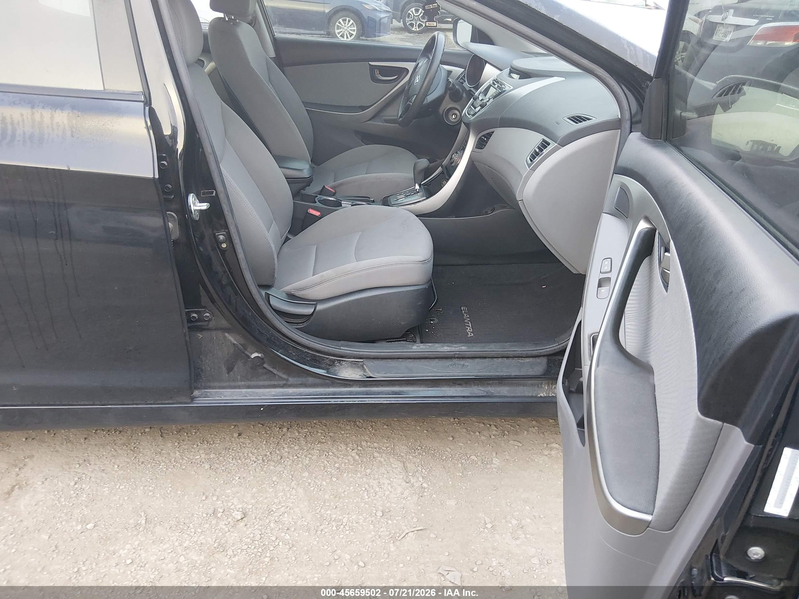 2013 Hyundai Elantra Gls Black vin: KMHDH4AE8DU843725