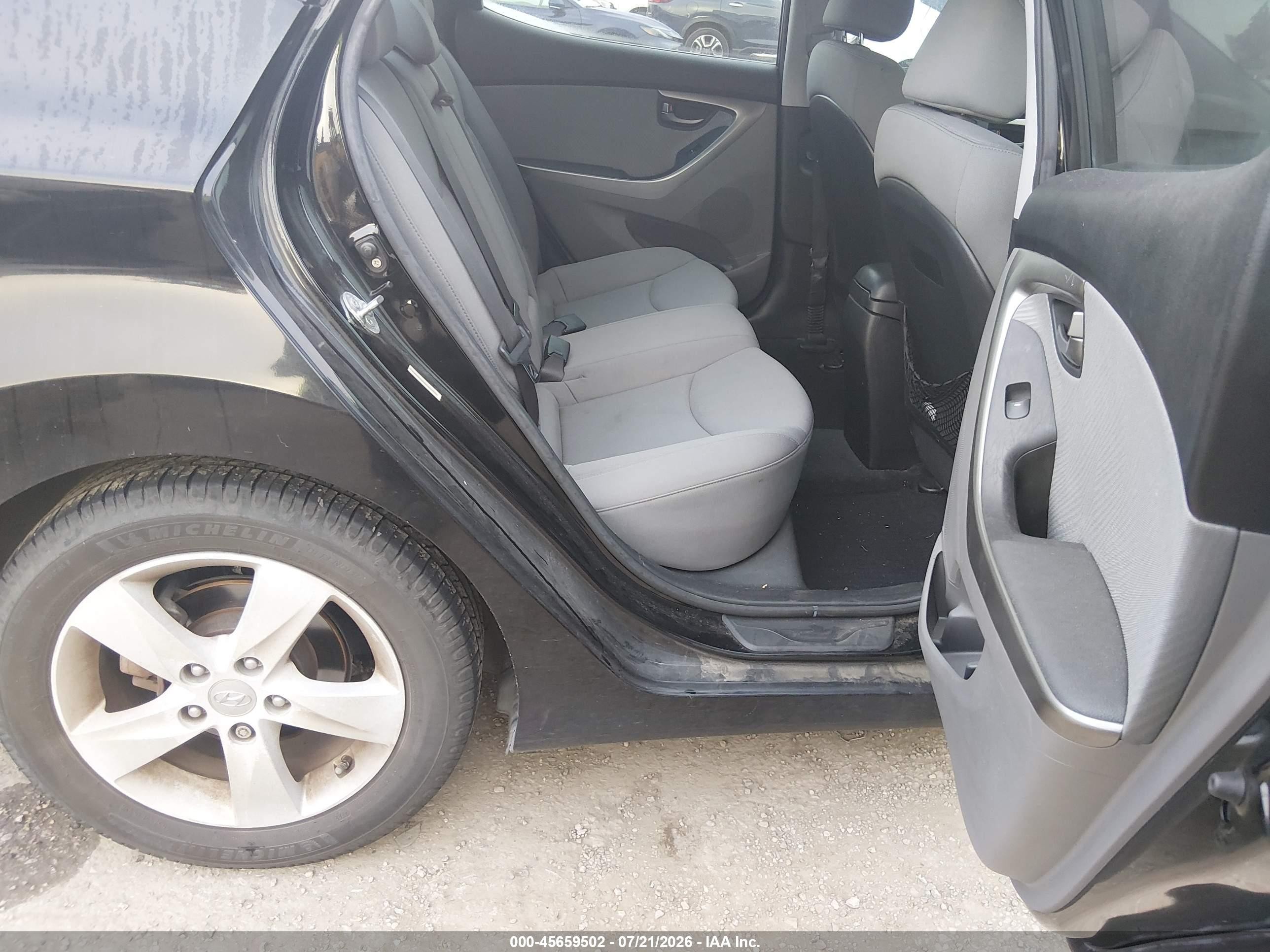 2013 Hyundai Elantra Gls Black vin: KMHDH4AE8DU843725