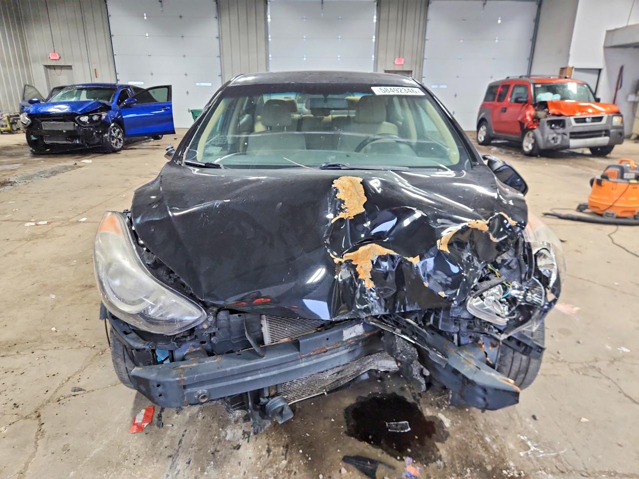 2013 Hyundai Elantra Gls Black vin: KMHDH4AE8DU845037
