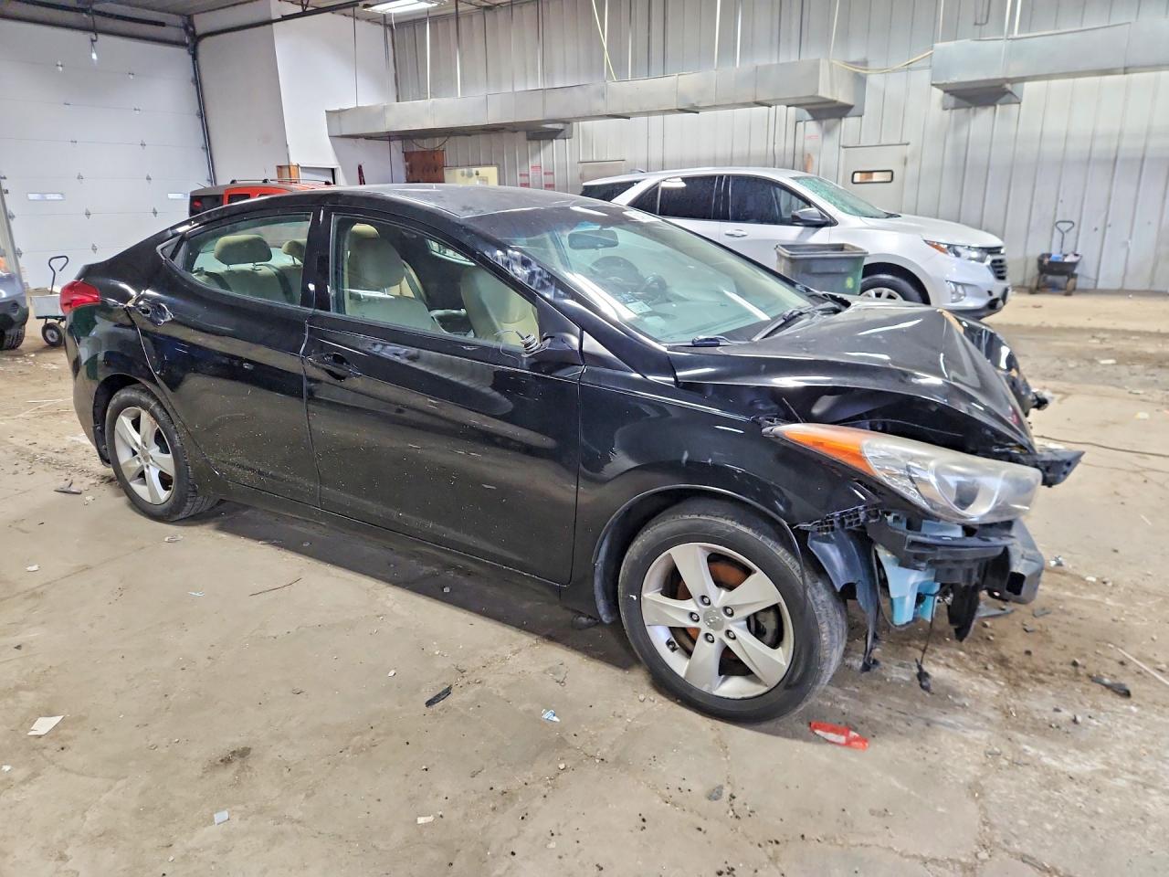 2013 Hyundai Elantra Gls Black vin: KMHDH4AE8DU845037