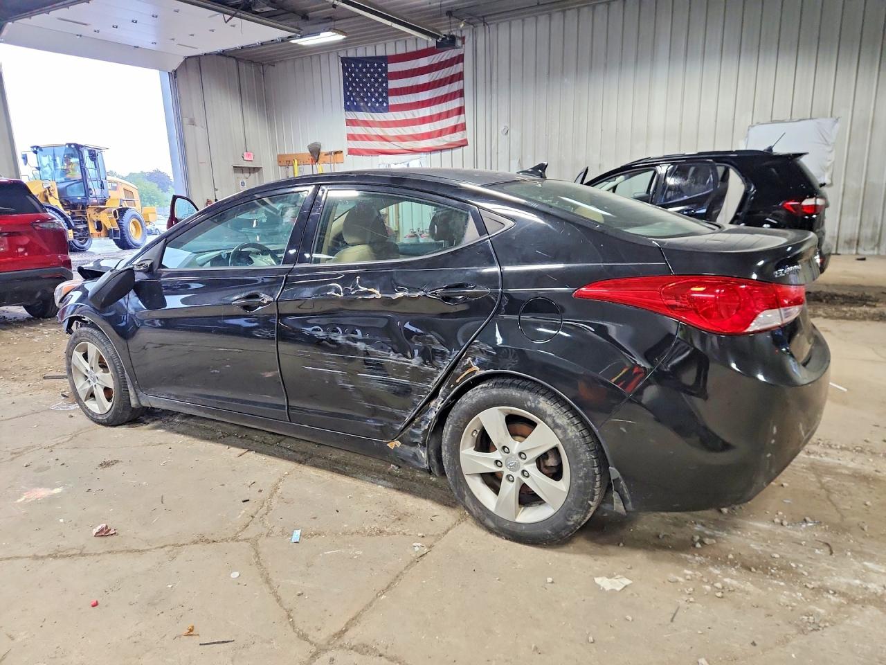 2013 Hyundai Elantra Gls Black vin: KMHDH4AE8DU845037
