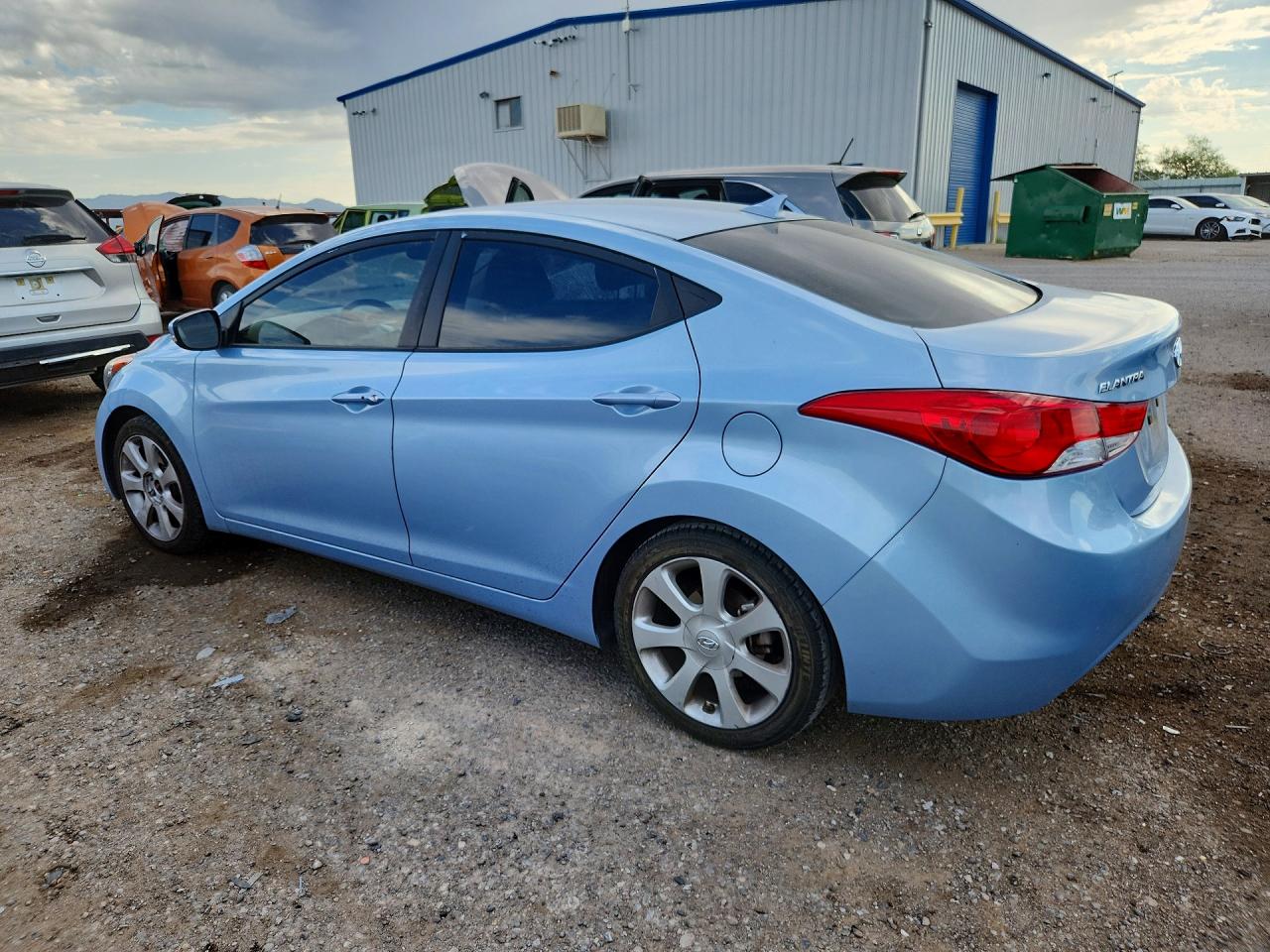 2013 Hyundai Elantra Limited Teal vin: KMHDH4AE8DU846205