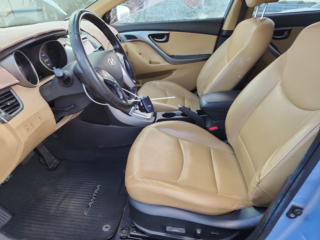 2013 Hyundai Elantra Limited Teal vin: KMHDH4AE8DU846205