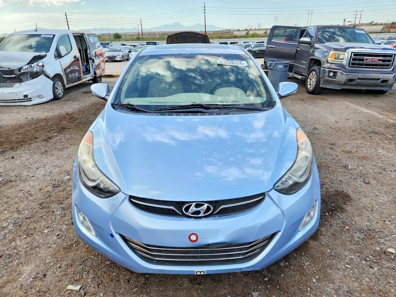 2013 Hyundai Elantra Limited Teal vin: KMHDH4AE8DU846205