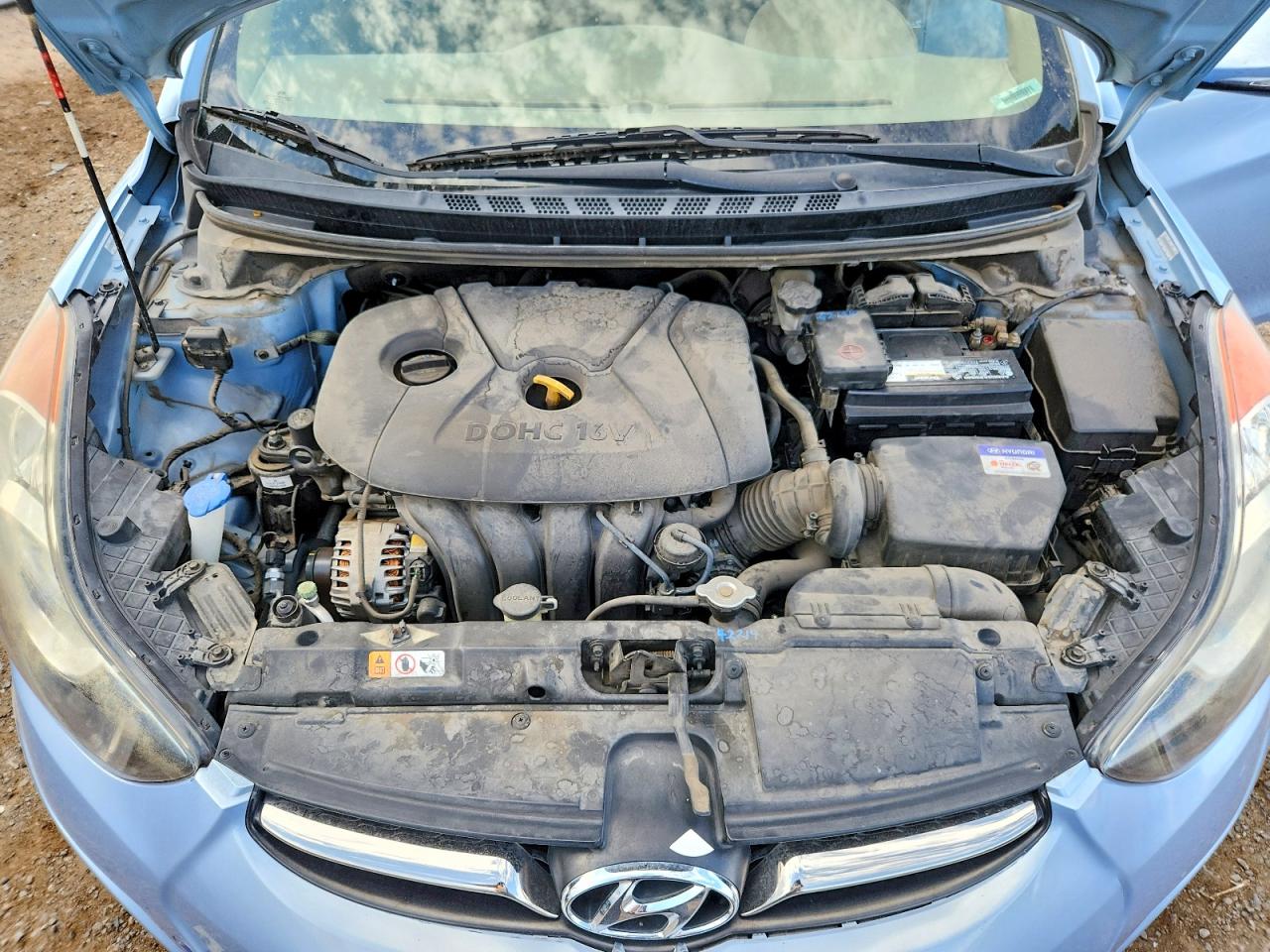 2013 Hyundai Elantra Limited Teal vin: KMHDH4AE8DU846205