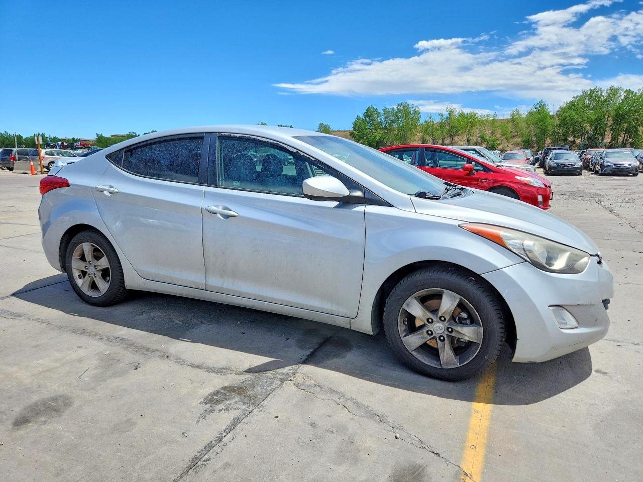 2013 Hyundai Elantra Gls Silver vin: KMHDH4AE8DU853221