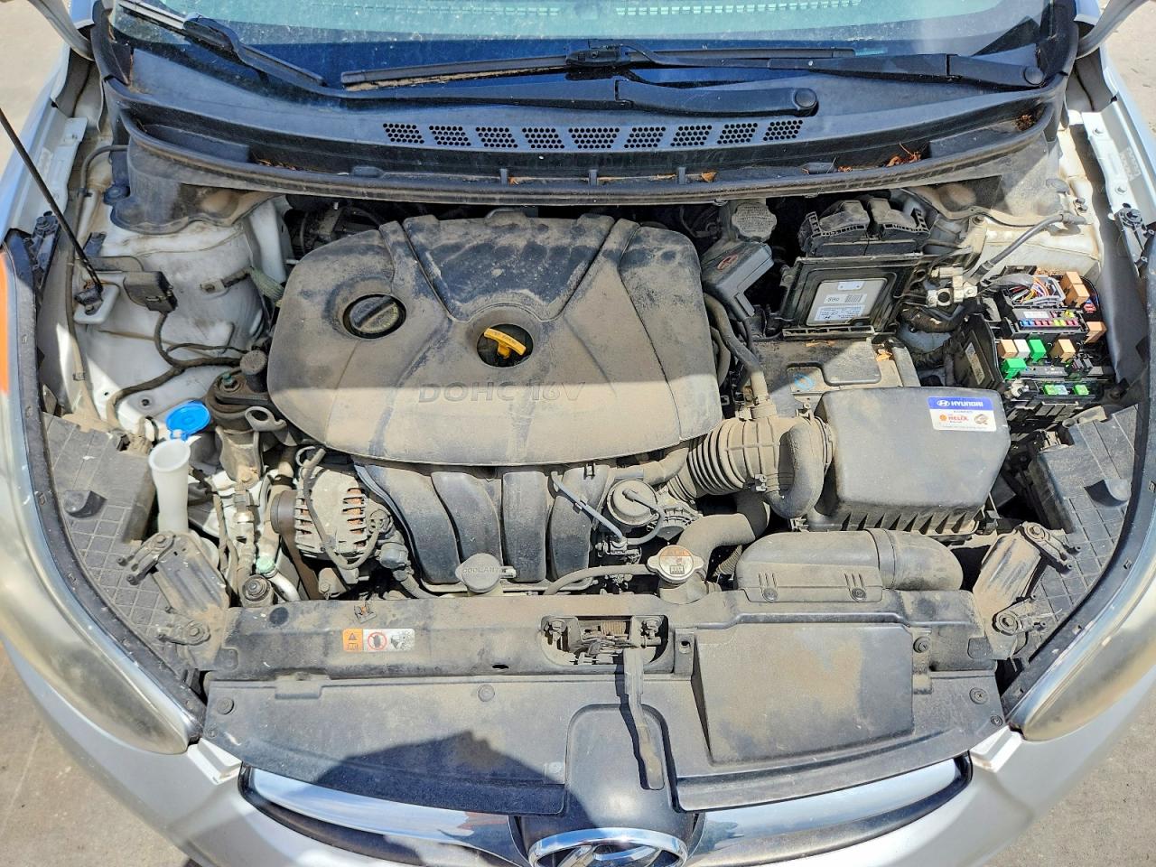 2013 Hyundai Elantra Gls Silver vin: KMHDH4AE8DU853221