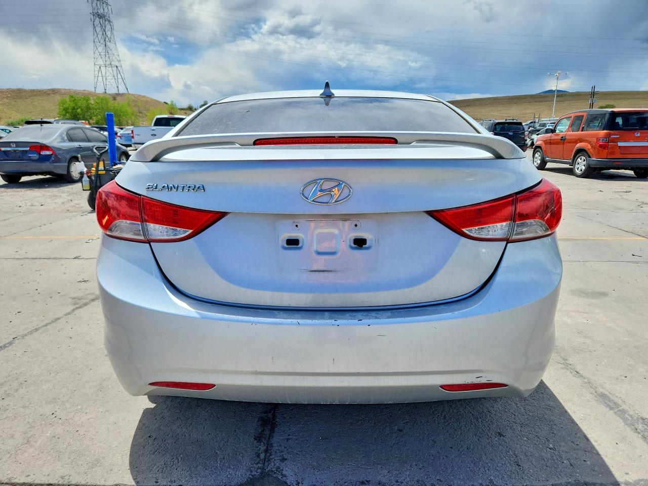 2013 Hyundai Elantra Gls Silver vin: KMHDH4AE8DU853221