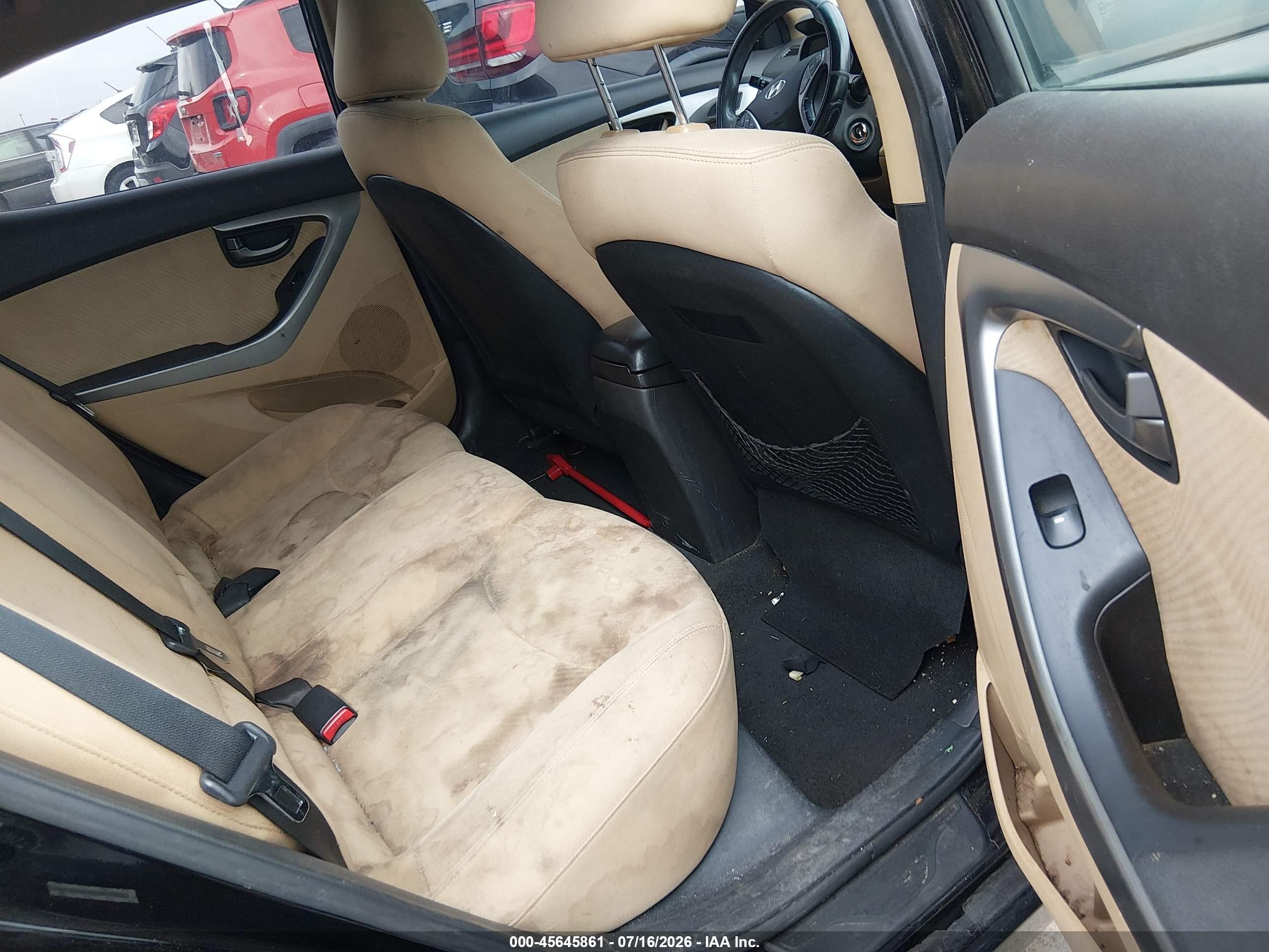 2013 Hyundai Elantra Gls Black vin: KMHDH4AE8DU855888