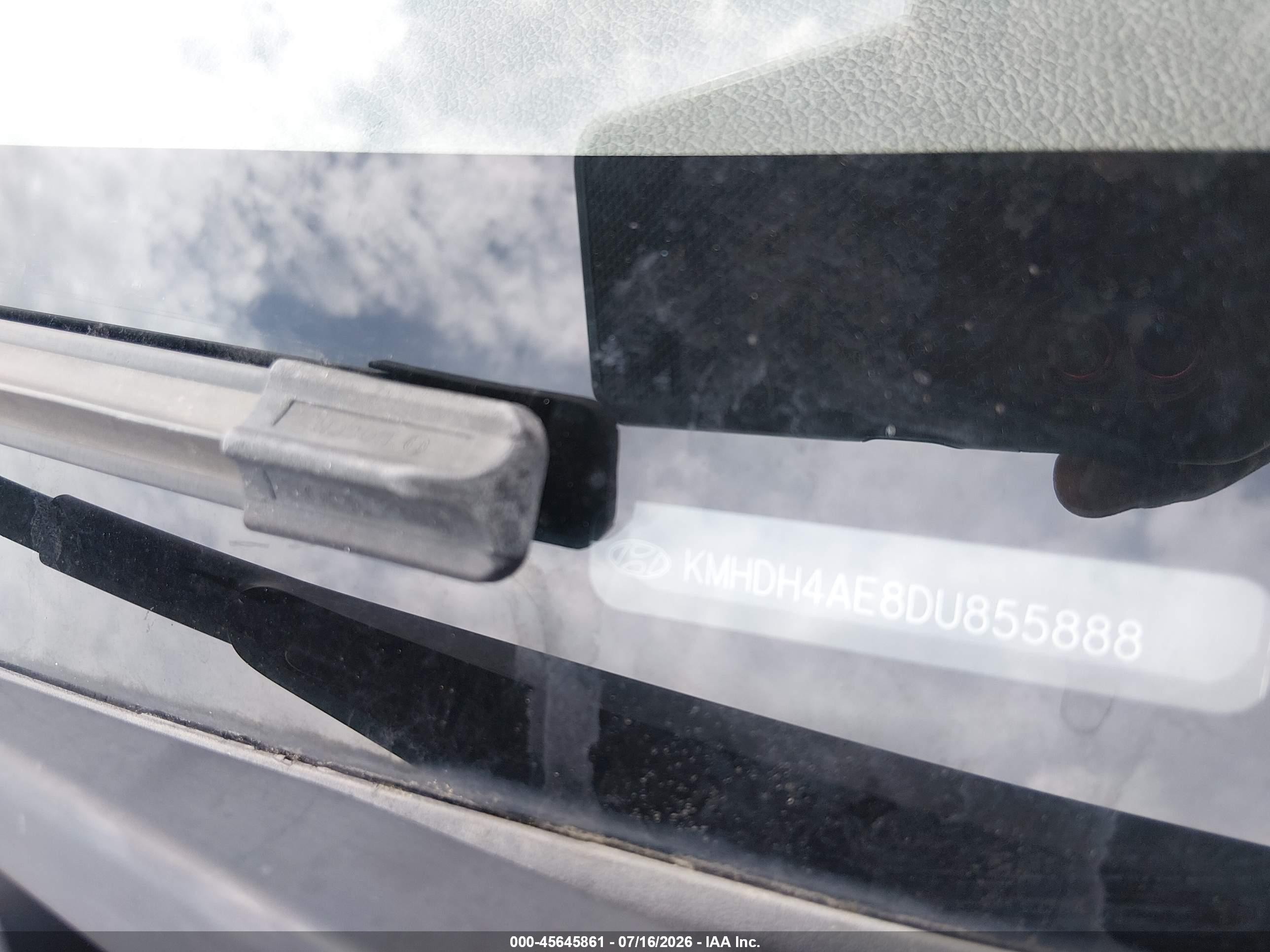2013 Hyundai Elantra Gls Black vin: KMHDH4AE8DU855888