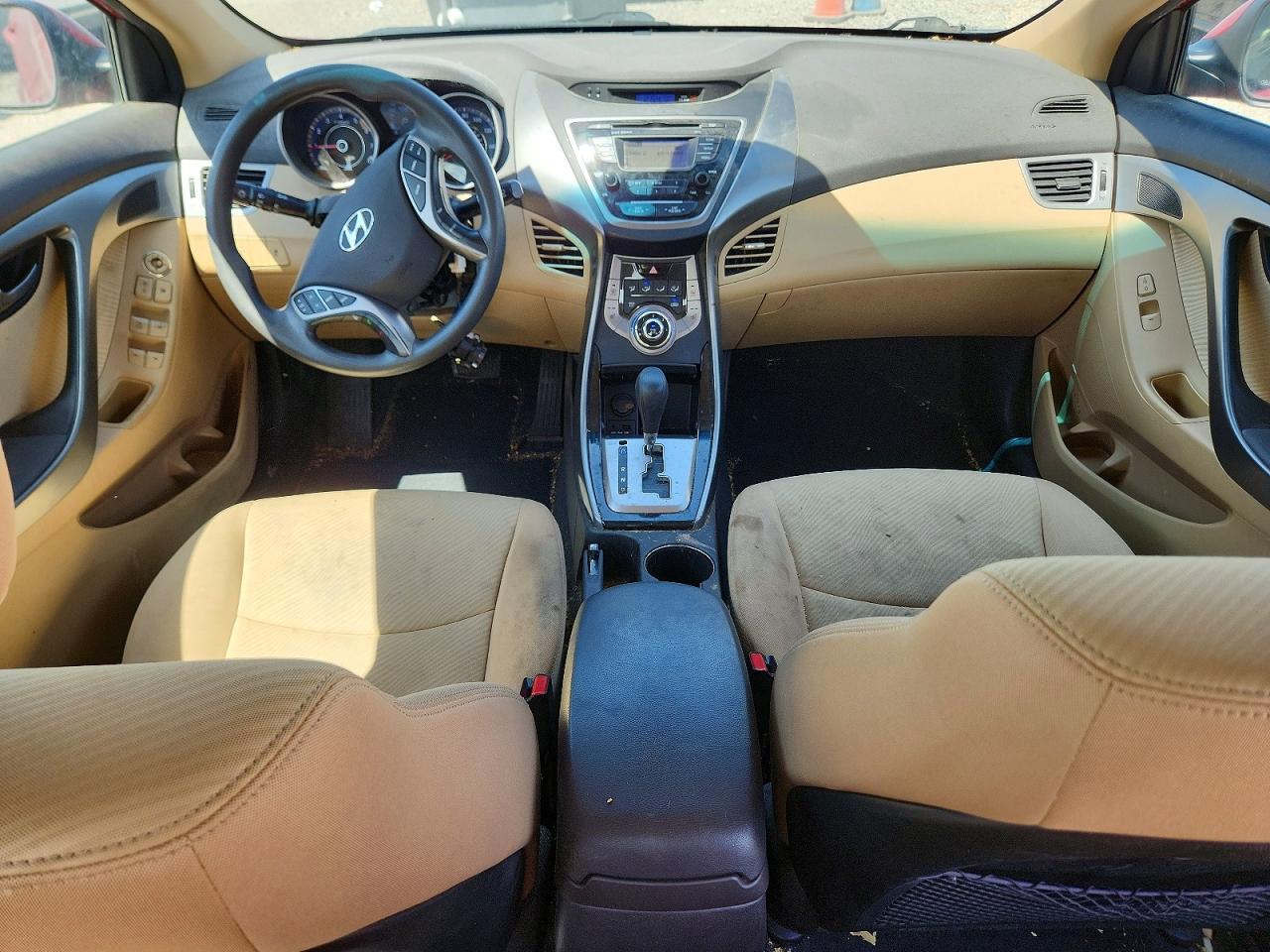 2013 Hyundai Elantra Gls Burgundy vin: KMHDH4AE8DU864171