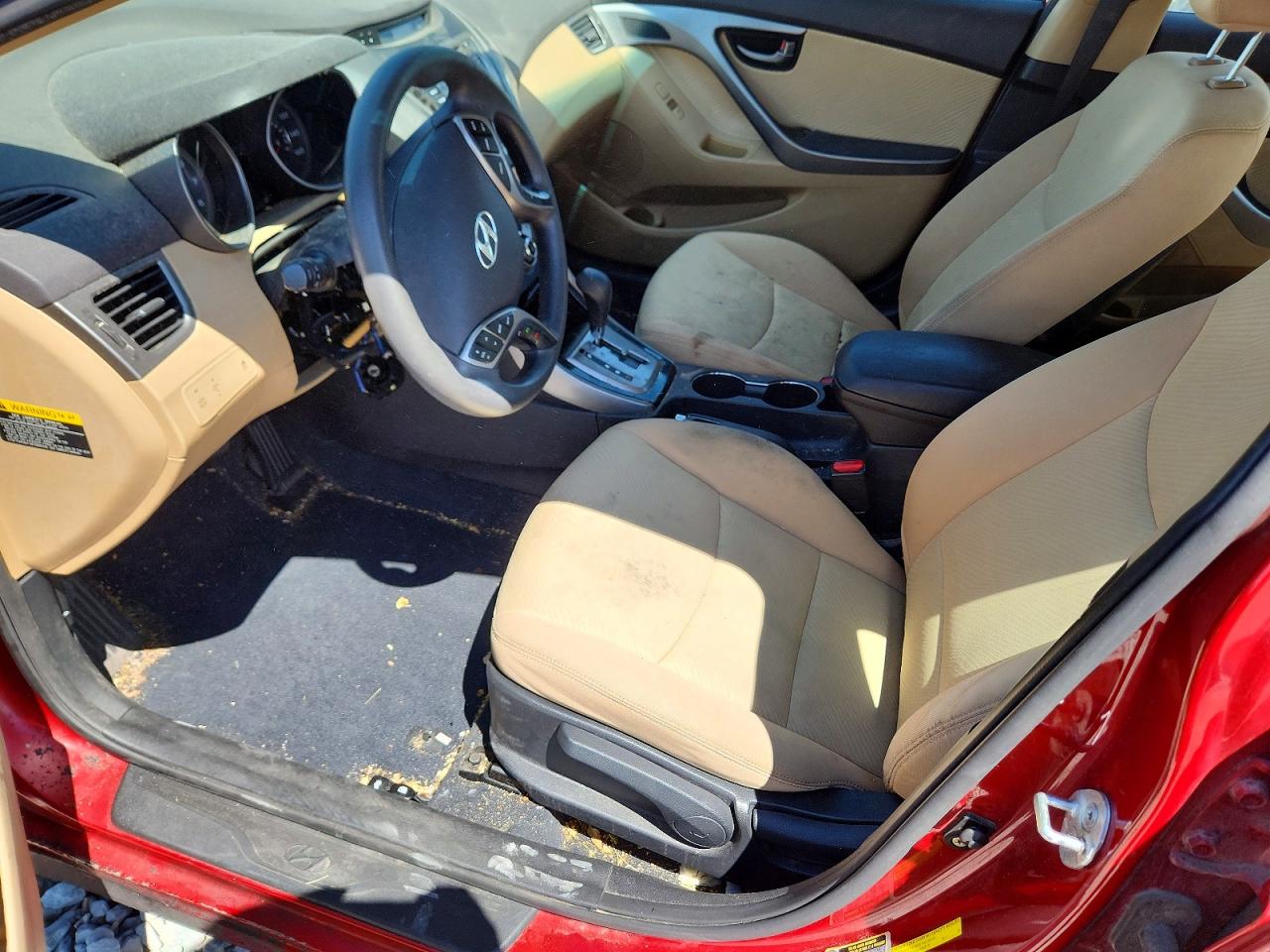 2013 Hyundai Elantra Gls Burgundy vin: KMHDH4AE8DU864171