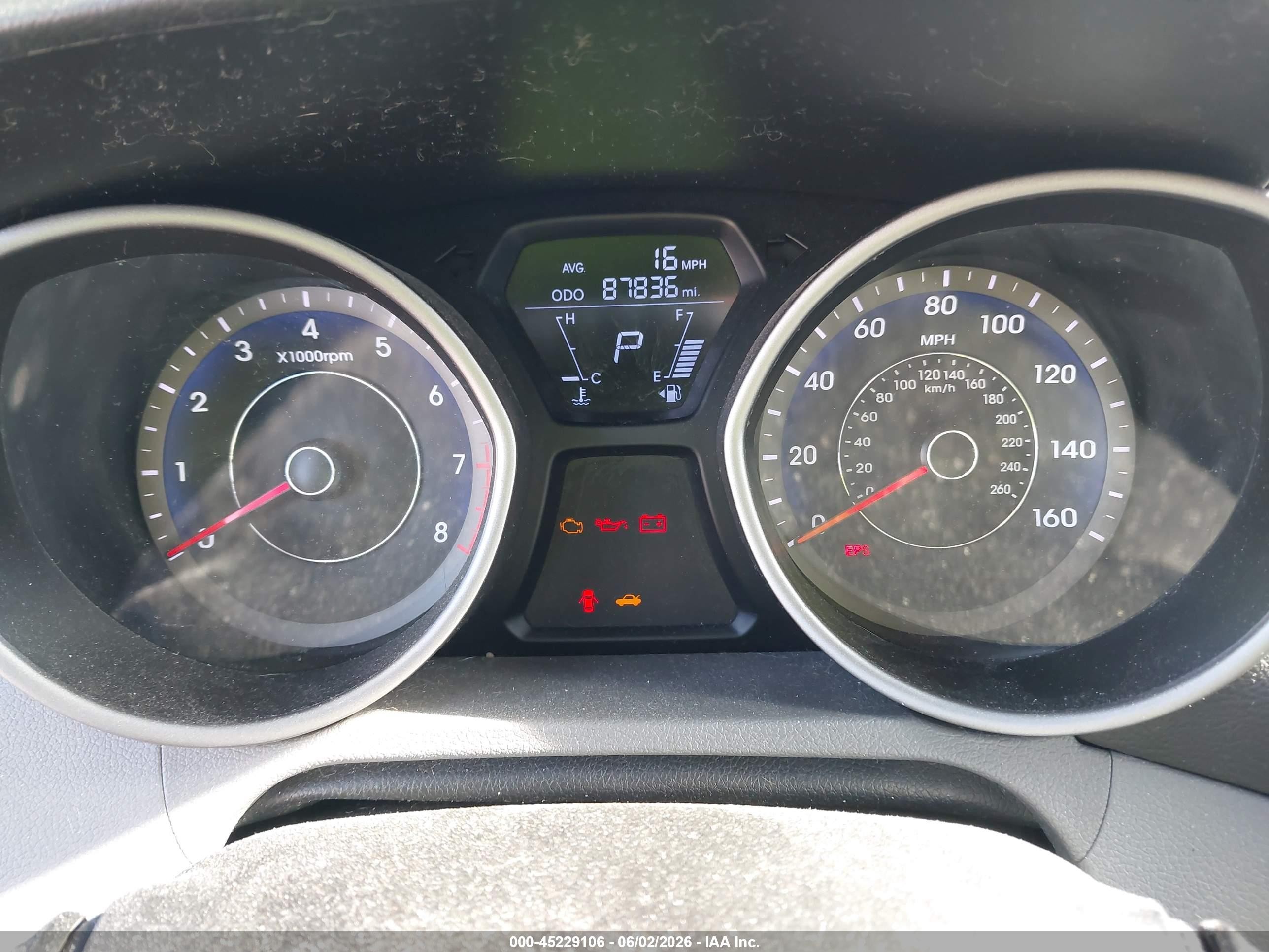 2013 Hyundai Elantra Gls Blue vin: KMHDH4AE8DU874893