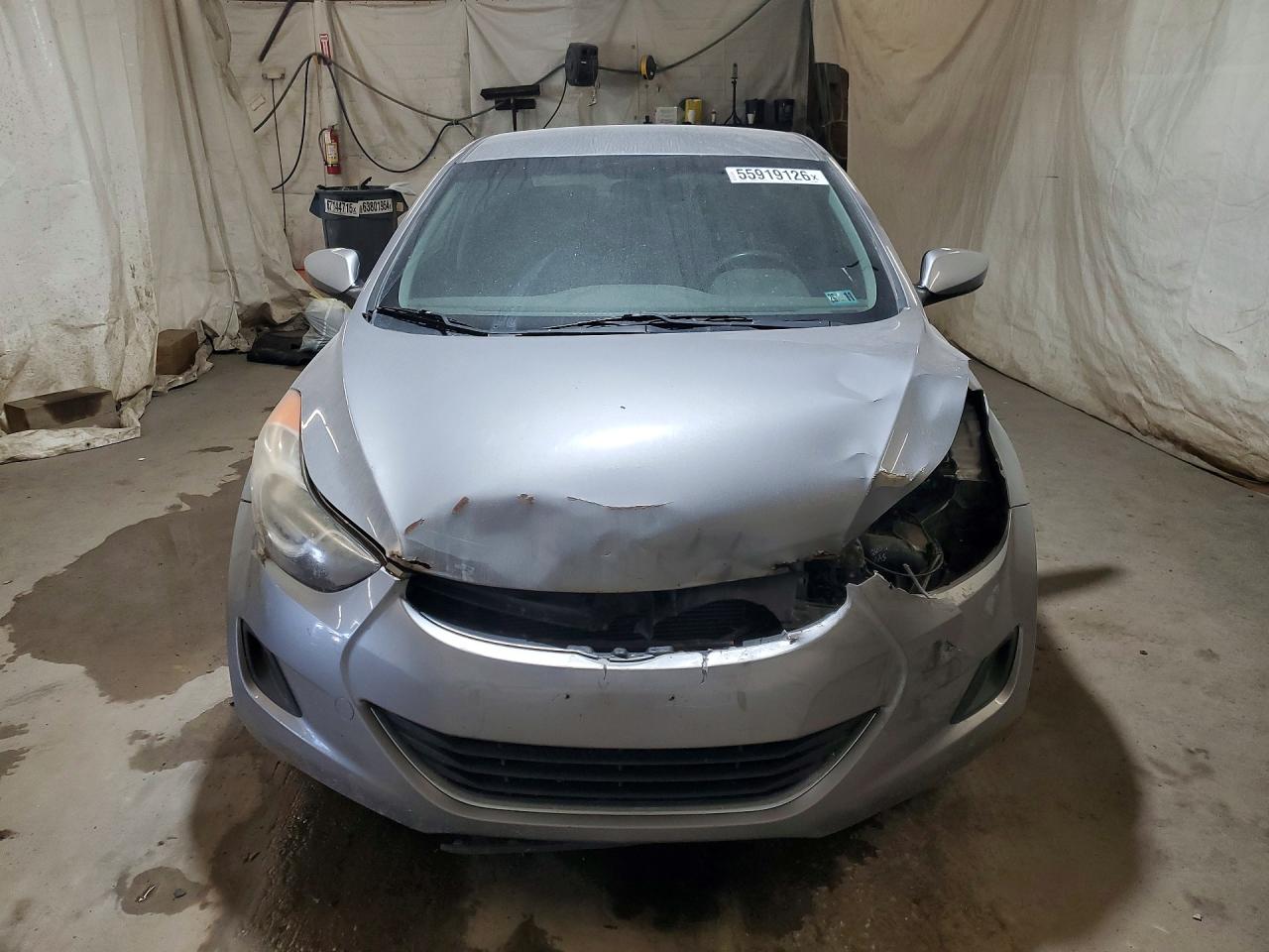 2013 Hyundai Elantra Gls Silver vin: KMHDH4AE8DU888647