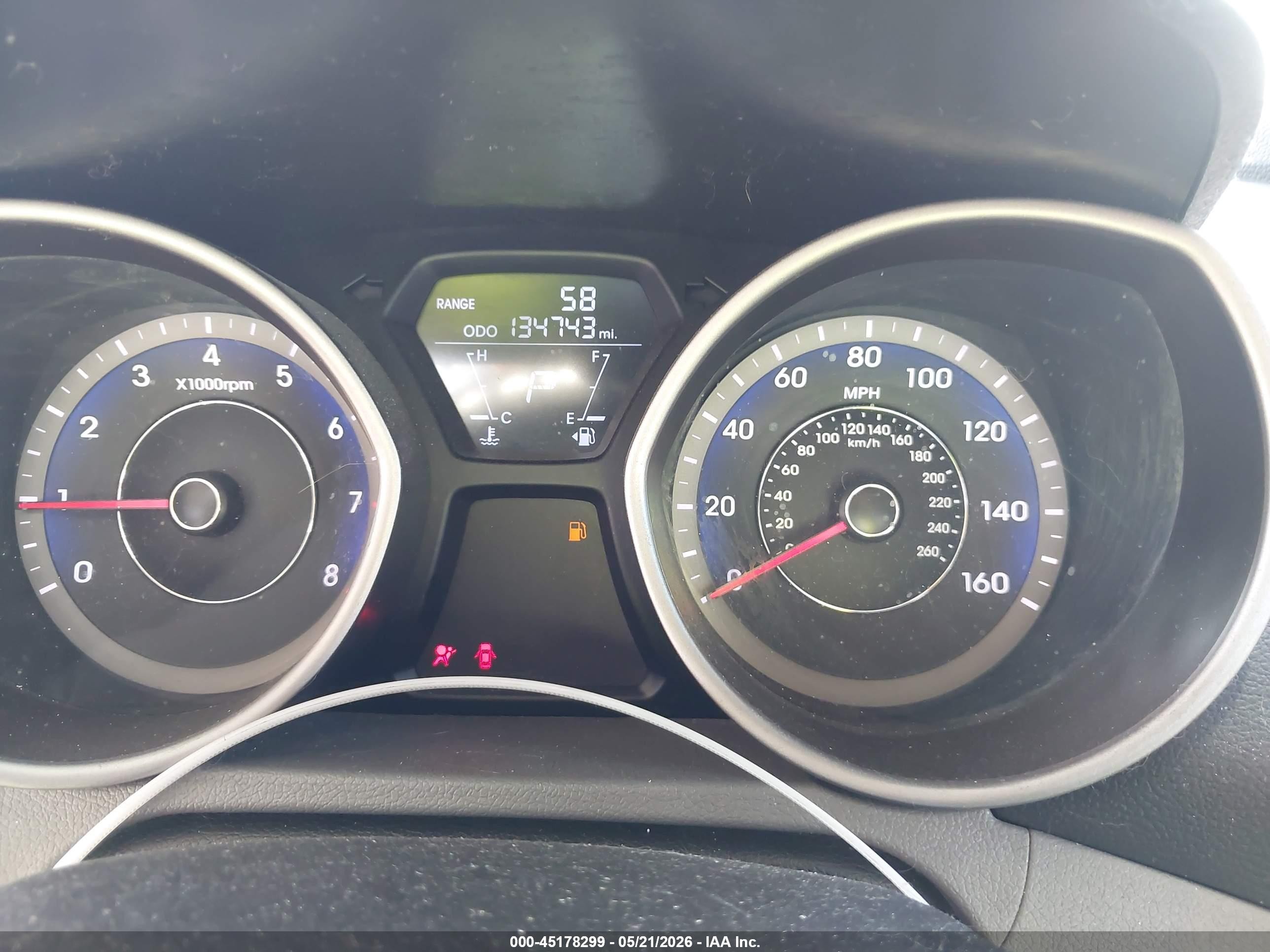 2013 Hyundai Elantra Gls Silver vin: KMHDH4AE8DU931514