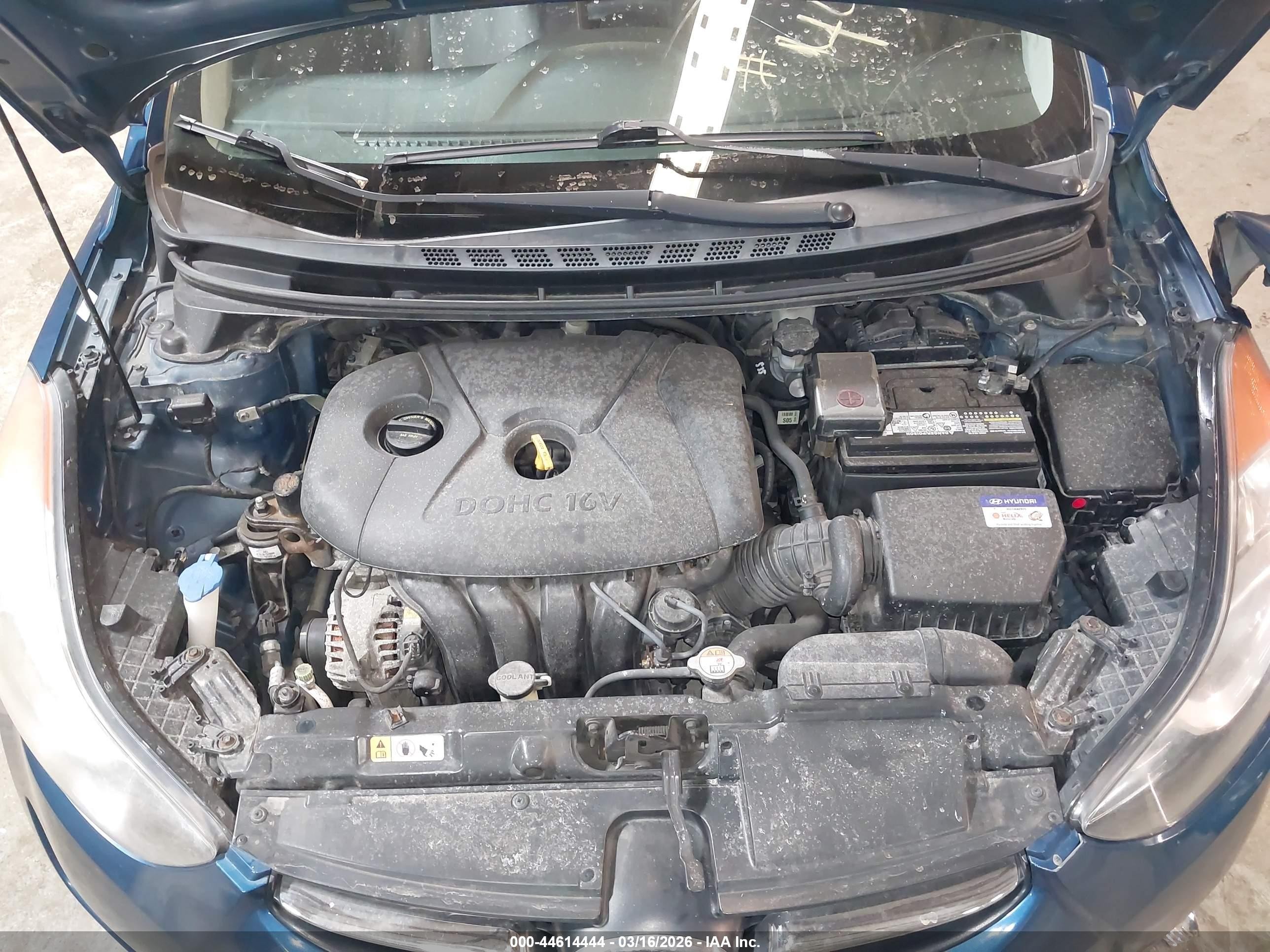 2013 Hyundai Elantra Limited Dark Blue vin: KMHDH4AE8DU950046