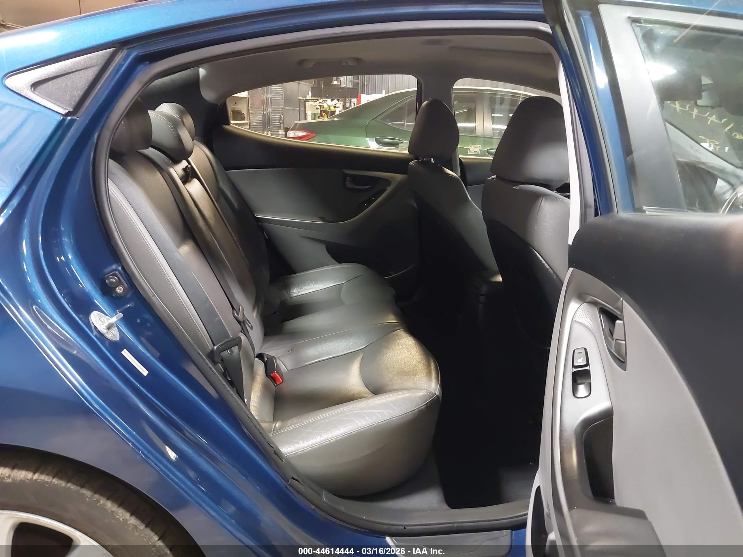 2013 Hyundai Elantra Limited Dark Blue vin: KMHDH4AE8DU950046