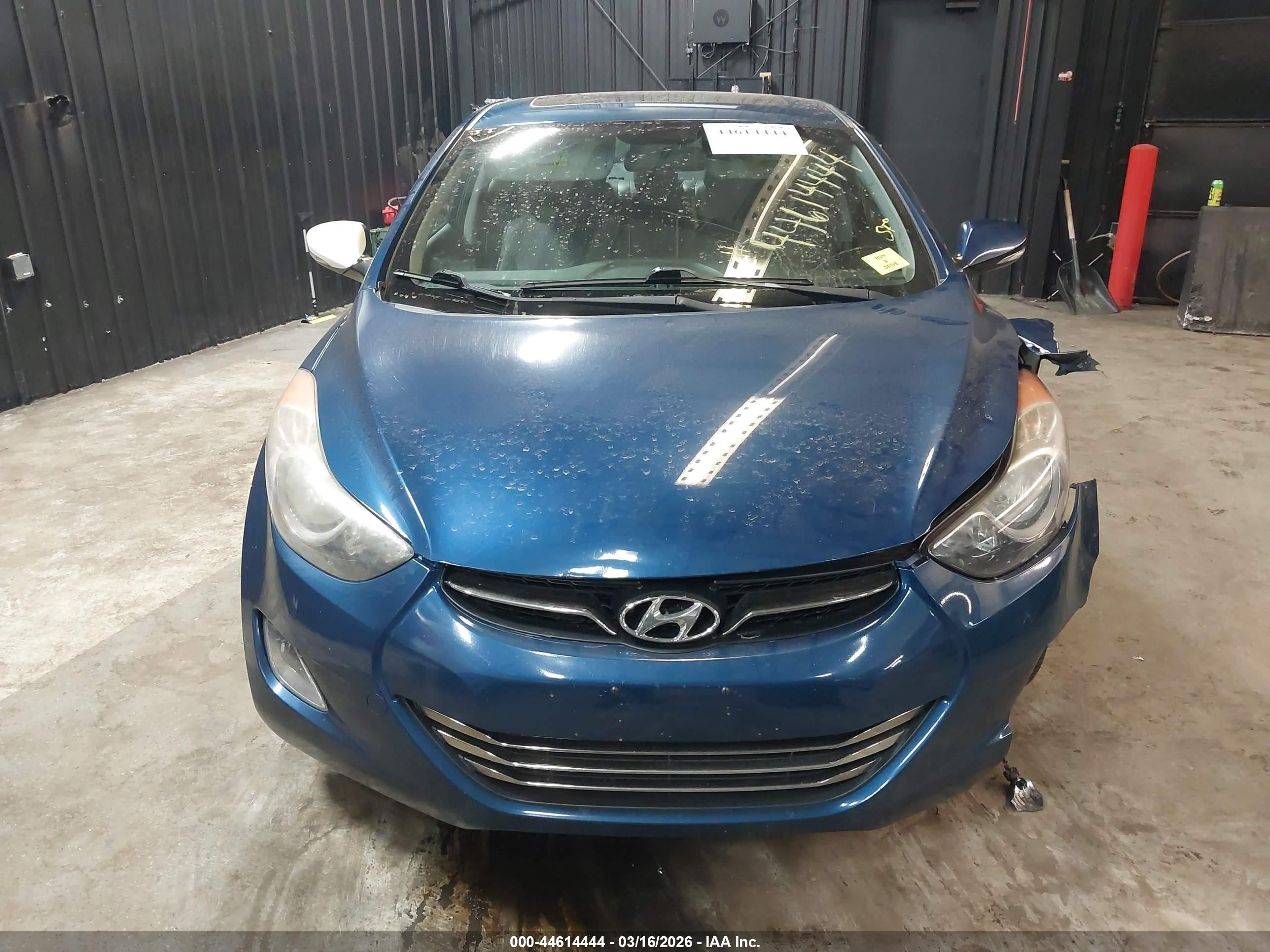 2013 Hyundai Elantra Limited Dark Blue vin: KMHDH4AE8DU950046
