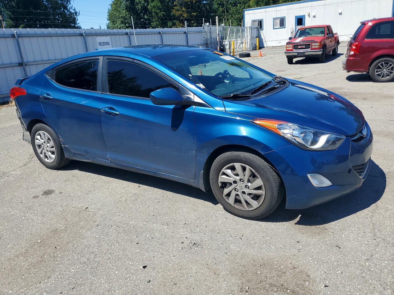 2013 Hyundai Elantra Gls Blue vin: KMHDH4AE8DU951746