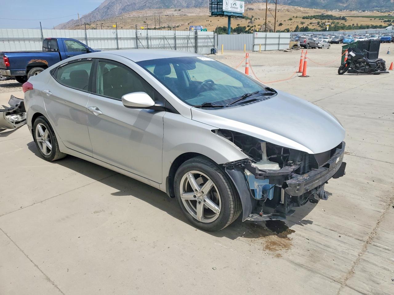 2013 Hyundai Elantra Gls Silver vin: KMHDH4AE8DU955845