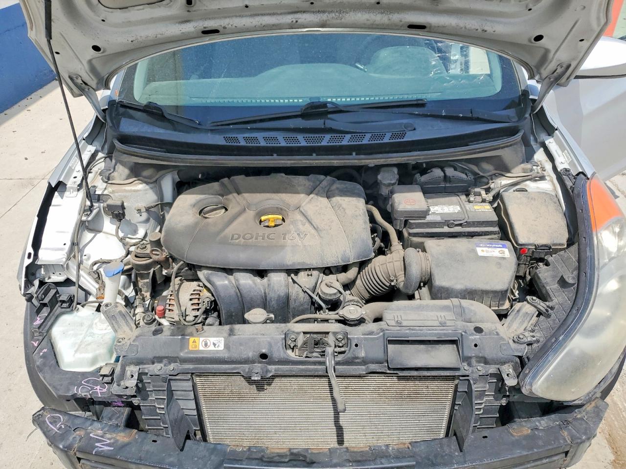 2013 Hyundai Elantra Gls Silver vin: KMHDH4AE8DU955845