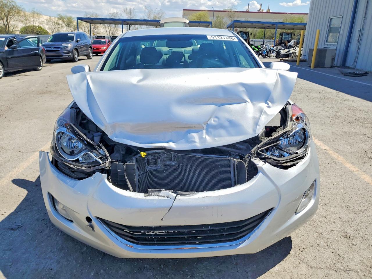 2013 Hyundai Elantra Gls Silver vin: KMHDH4AE8DU967056