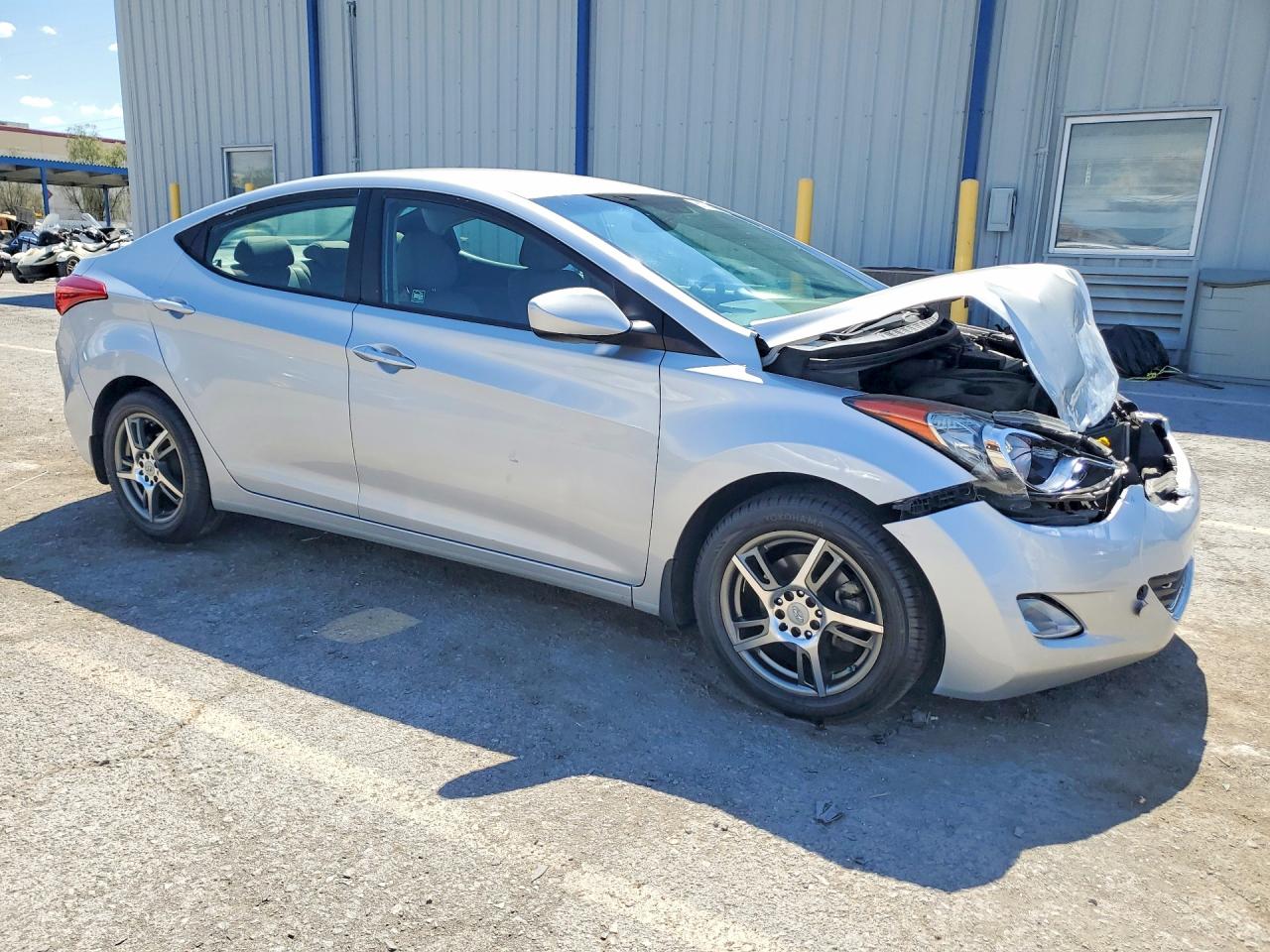 2013 Hyundai Elantra Gls Silver vin: KMHDH4AE8DU967056