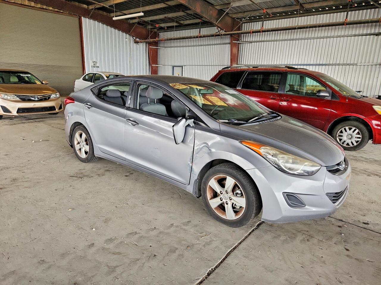 2013 Hyundai Elantra Gls Gray vin: KMHDH4AE8DU977568