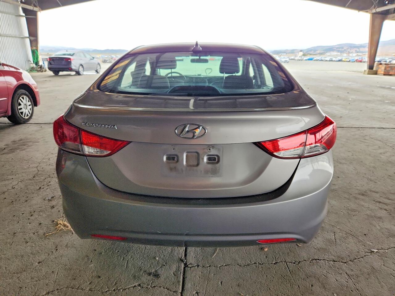 2013 Hyundai Elantra Gls Gray vin: KMHDH4AE8DU977568