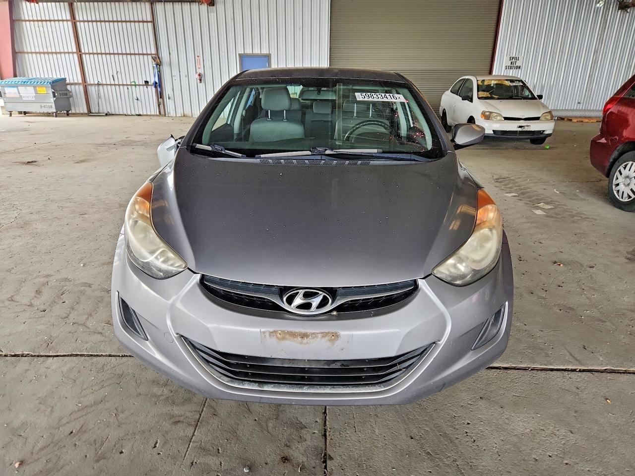 2013 Hyundai Elantra Gls Gray vin: KMHDH4AE8DU977568