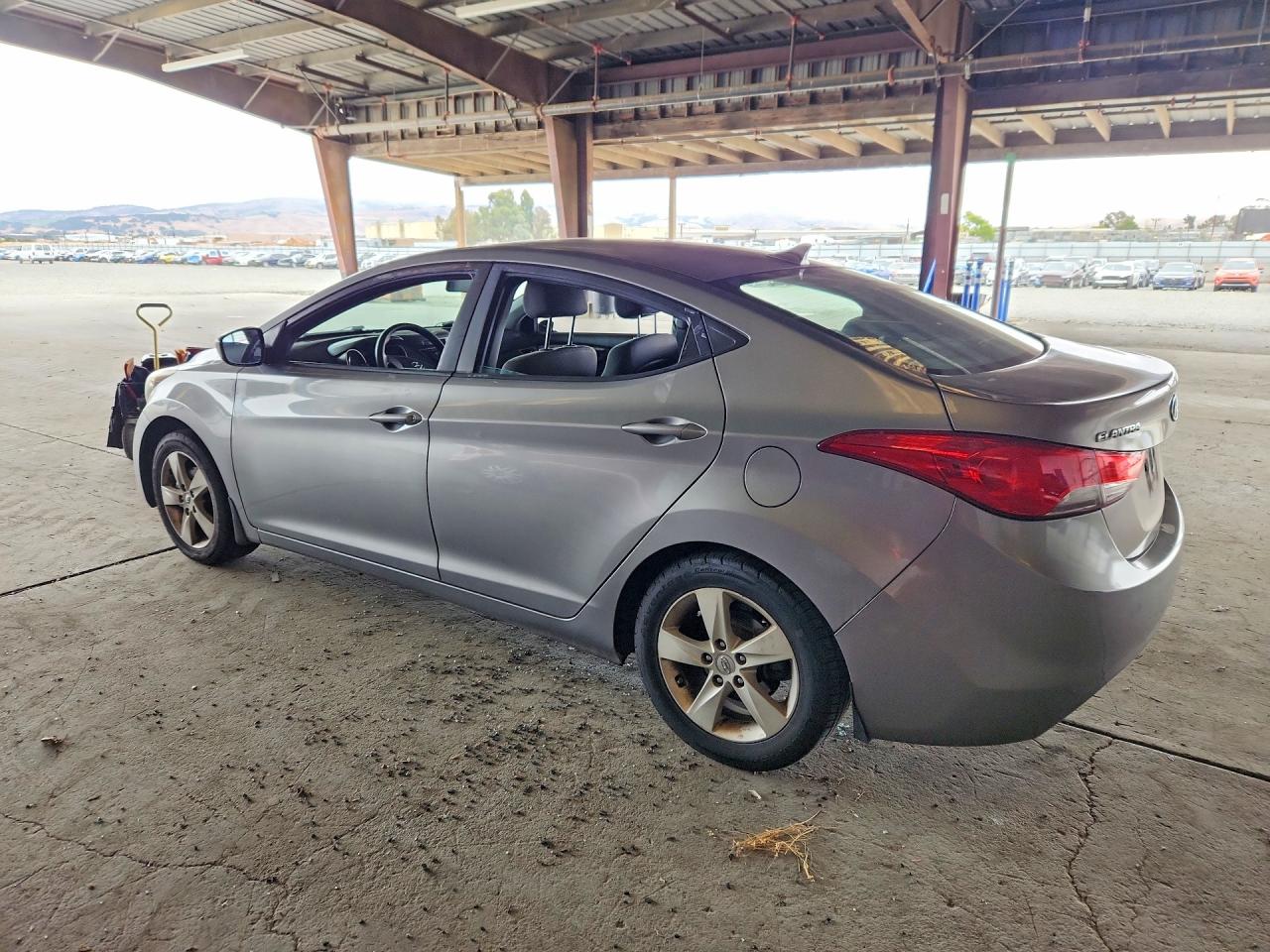 2013 Hyundai Elantra Gls Gray vin: KMHDH4AE8DU977568