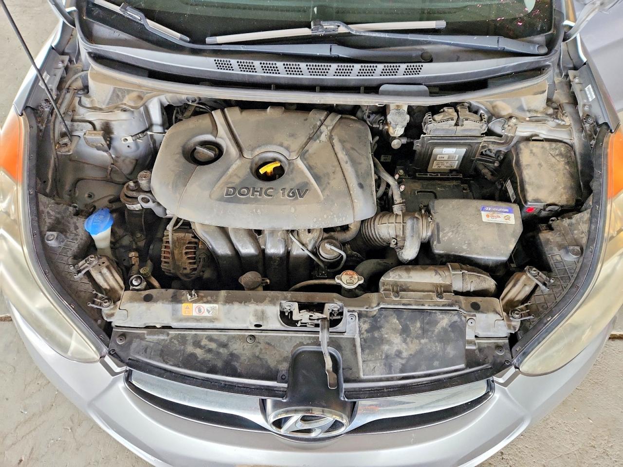 2013 Hyundai Elantra Gls Gray vin: KMHDH4AE8DU977568