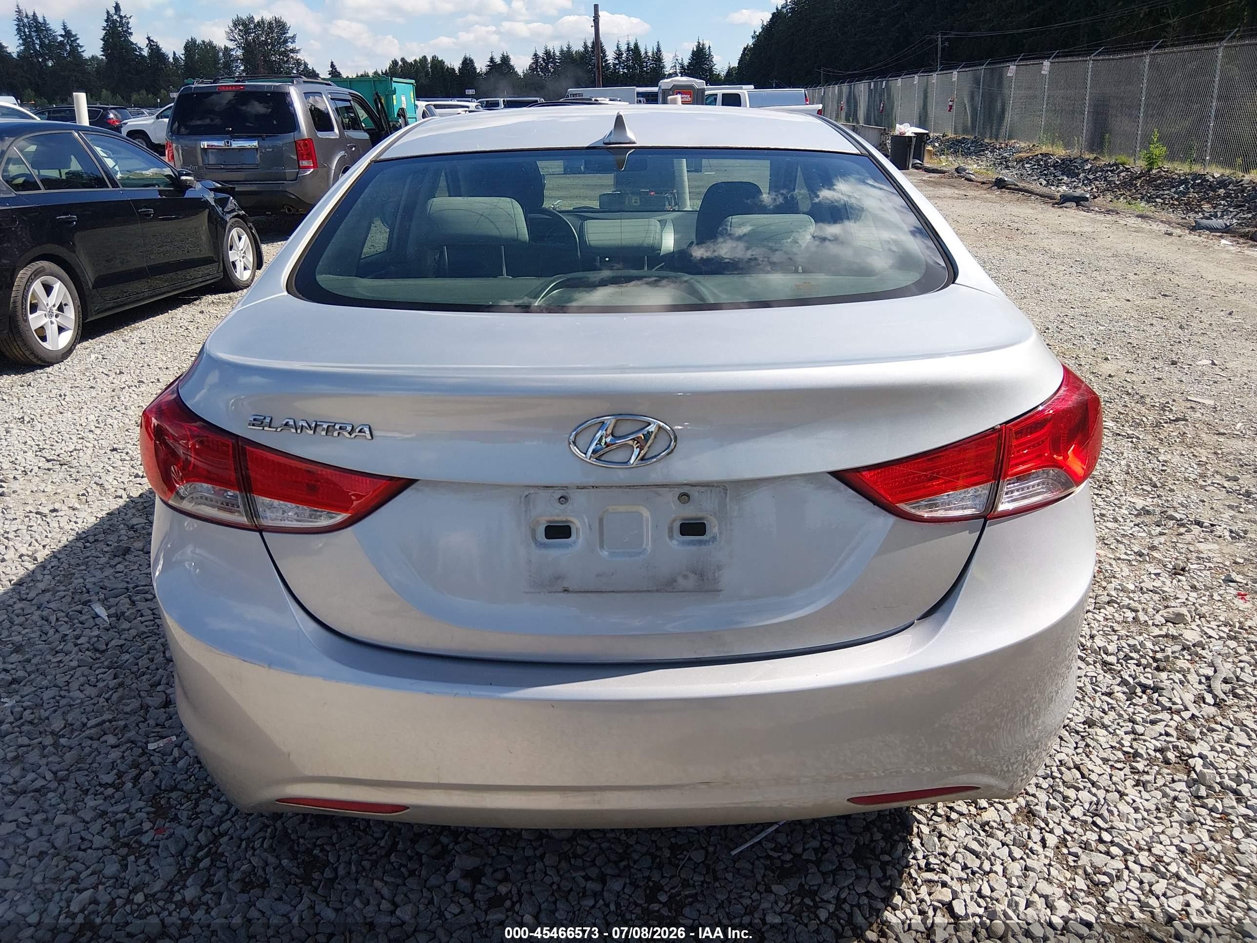 2013 Hyundai Elantra Gls Silver vin: KMHDH4AE8DU992555