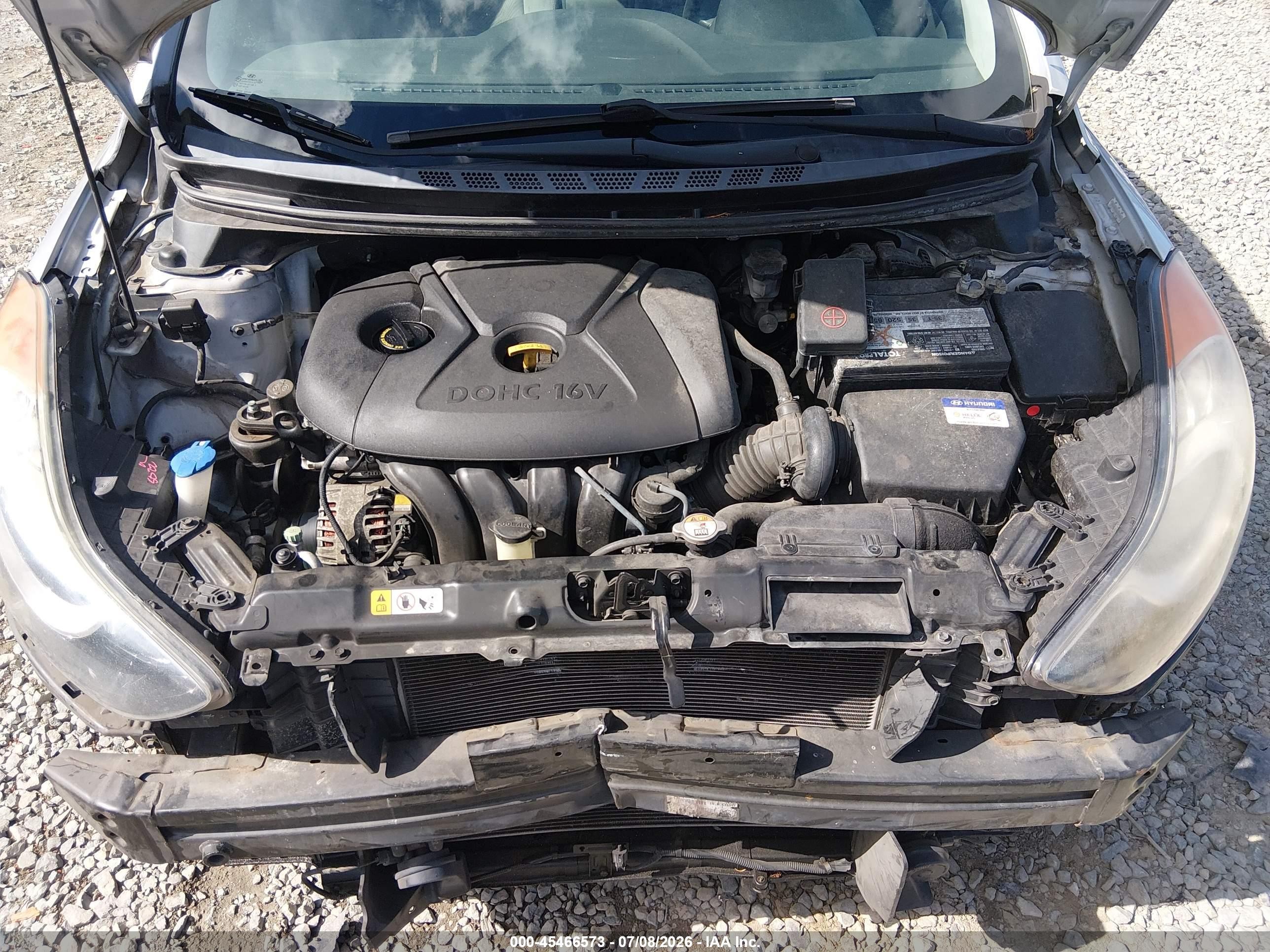 2013 Hyundai Elantra Gls Silver vin: KMHDH4AE8DU992555