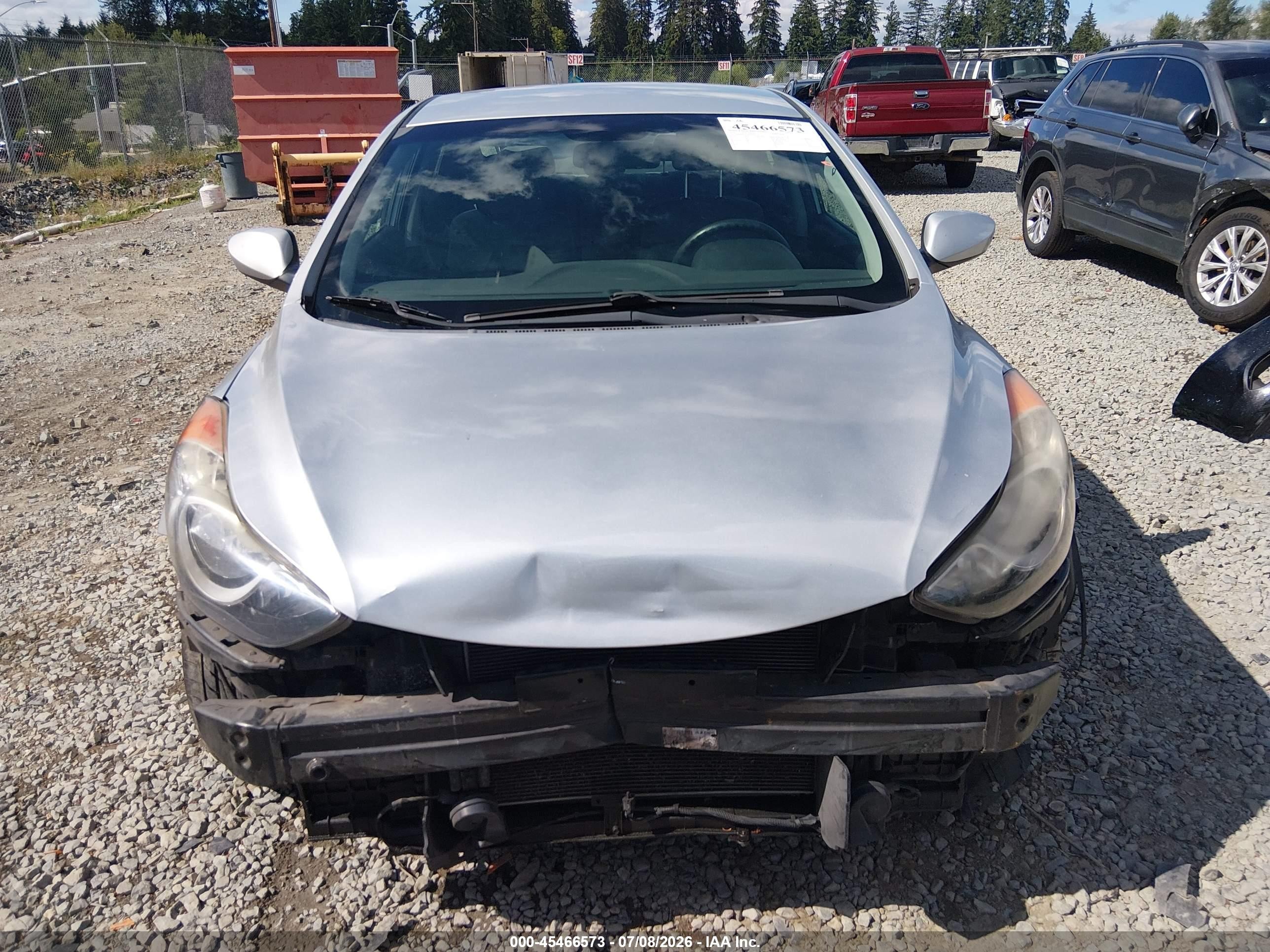 2013 Hyundai Elantra Gls Silver vin: KMHDH4AE8DU992555