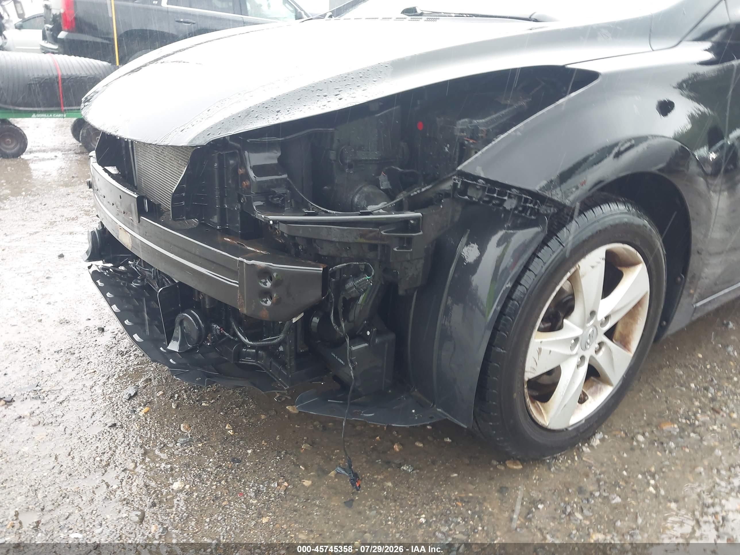 2013 Hyundai Elantra Gls Black vin: KMHDH4AE8DU997433