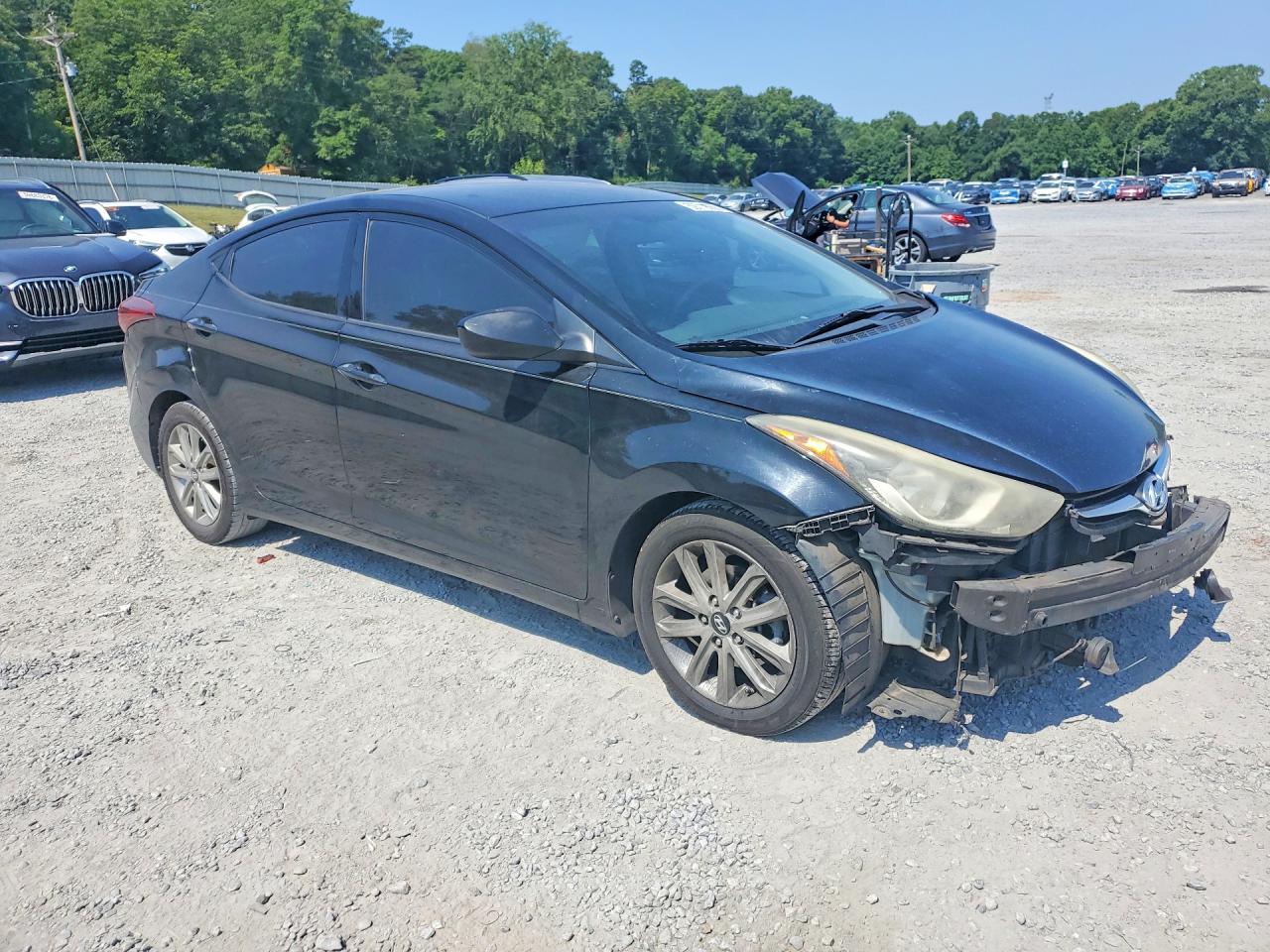 2014 Hyundai Elantra Se Black vin: KMHDH4AE8EU062320