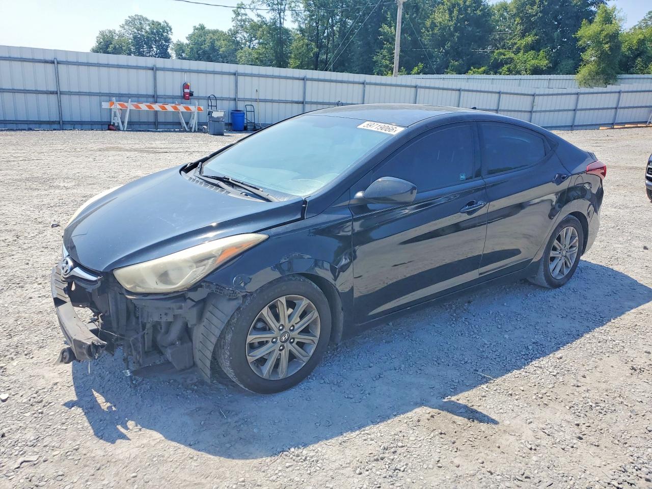 2014 Hyundai Elantra Se Black vin: KMHDH4AE8EU062320