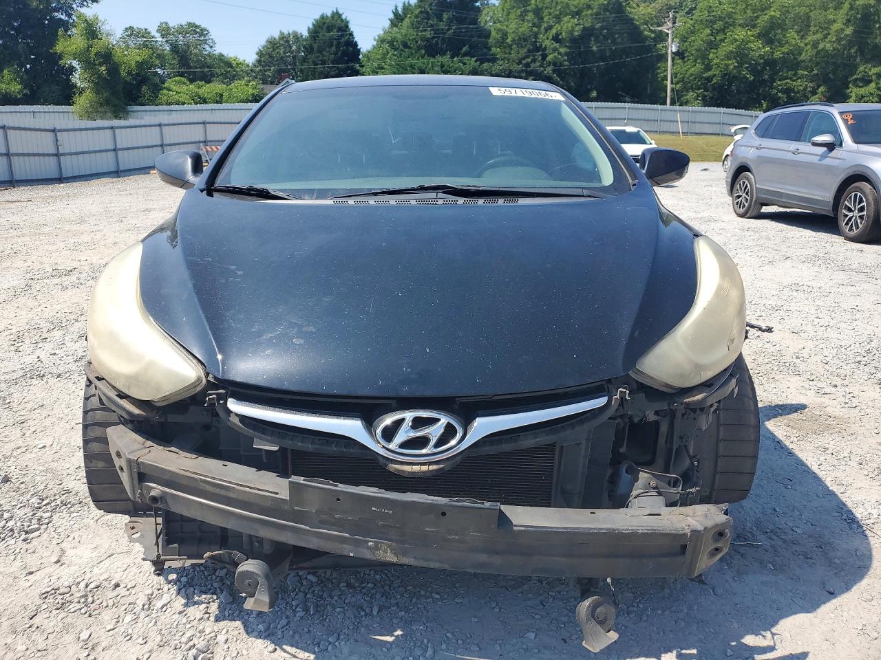 2014 Hyundai Elantra Se Black vin: KMHDH4AE8EU062320