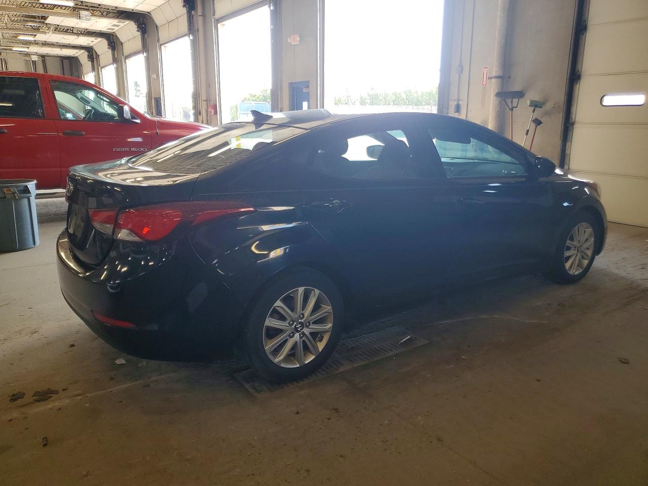 2014 Hyundai Elantra Se Black vin: KMHDH4AE8EU067906