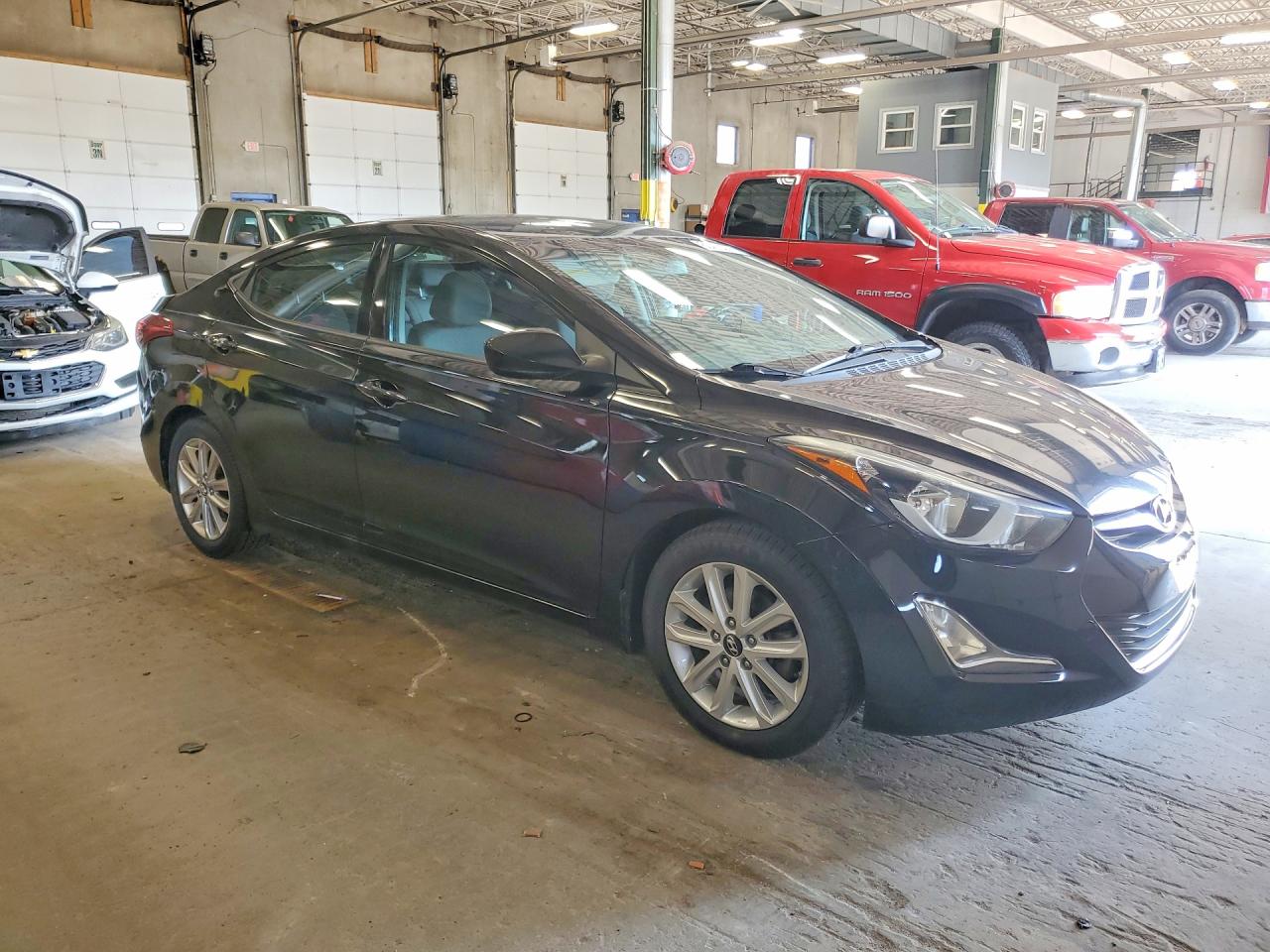 2014 Hyundai Elantra Se Black vin: KMHDH4AE8EU067906